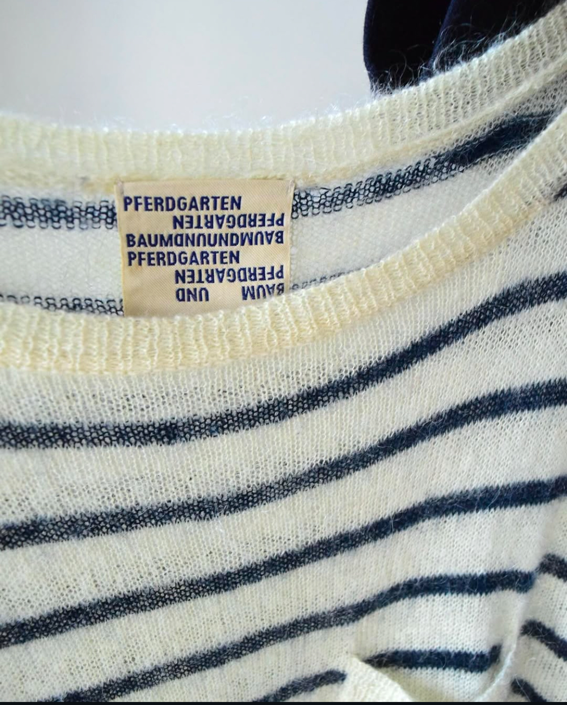 Kid mohair sheer sweater の画像 7
