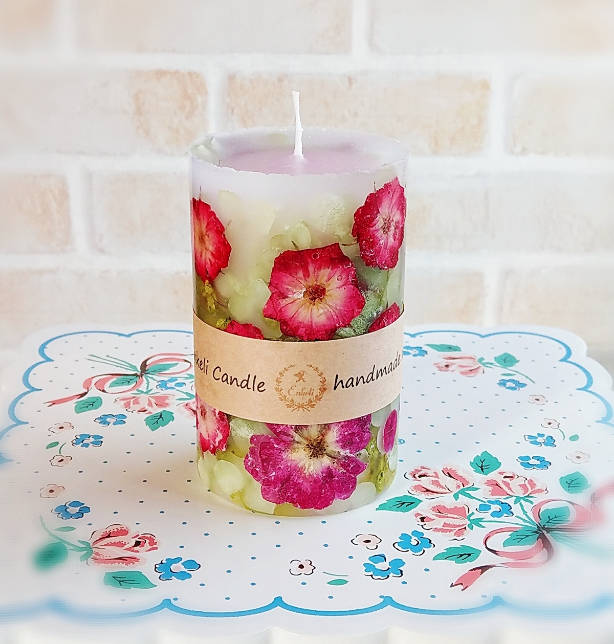 Roseraie ローズレ バラのボタニカルキャンドル Enkeli Candle