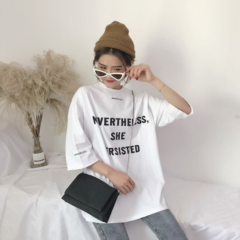 Tシャツ トップス 五分袖 ロゴ ダメージ加工 ゆったり 大きめ 彼シャツ 春夏 女子会 デート カジュアル レディース 女性用 Tp0139 Colorful Closet おしゃれなトレンド海外レディースファッション通販 カラフルクローゼット