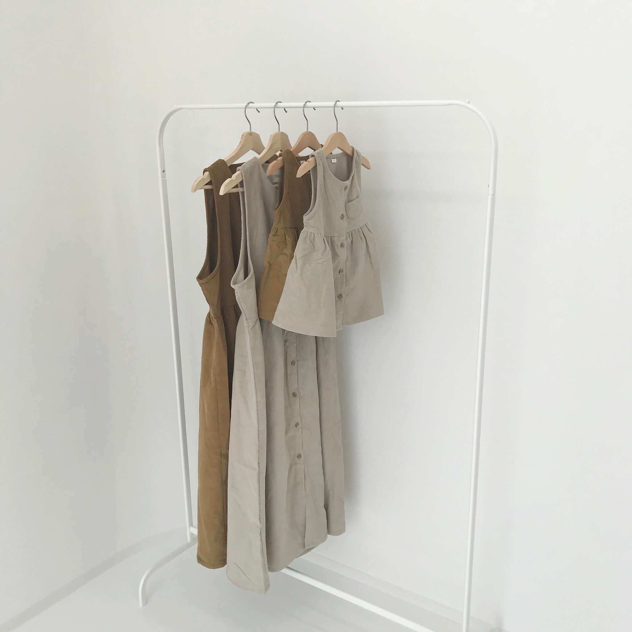 Mama コーデュロイワンピース 韓国子供服 Bisque びすく