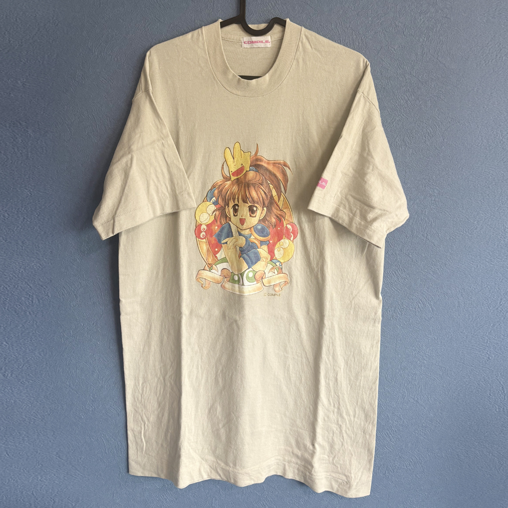 COMPILE（SEGA）Puyo Puyo（ぷよぷよ）Arle Nadja（アルル・ナジャ） Single Stitch【古着/Tシャツ/90's/希少品/ASK品】