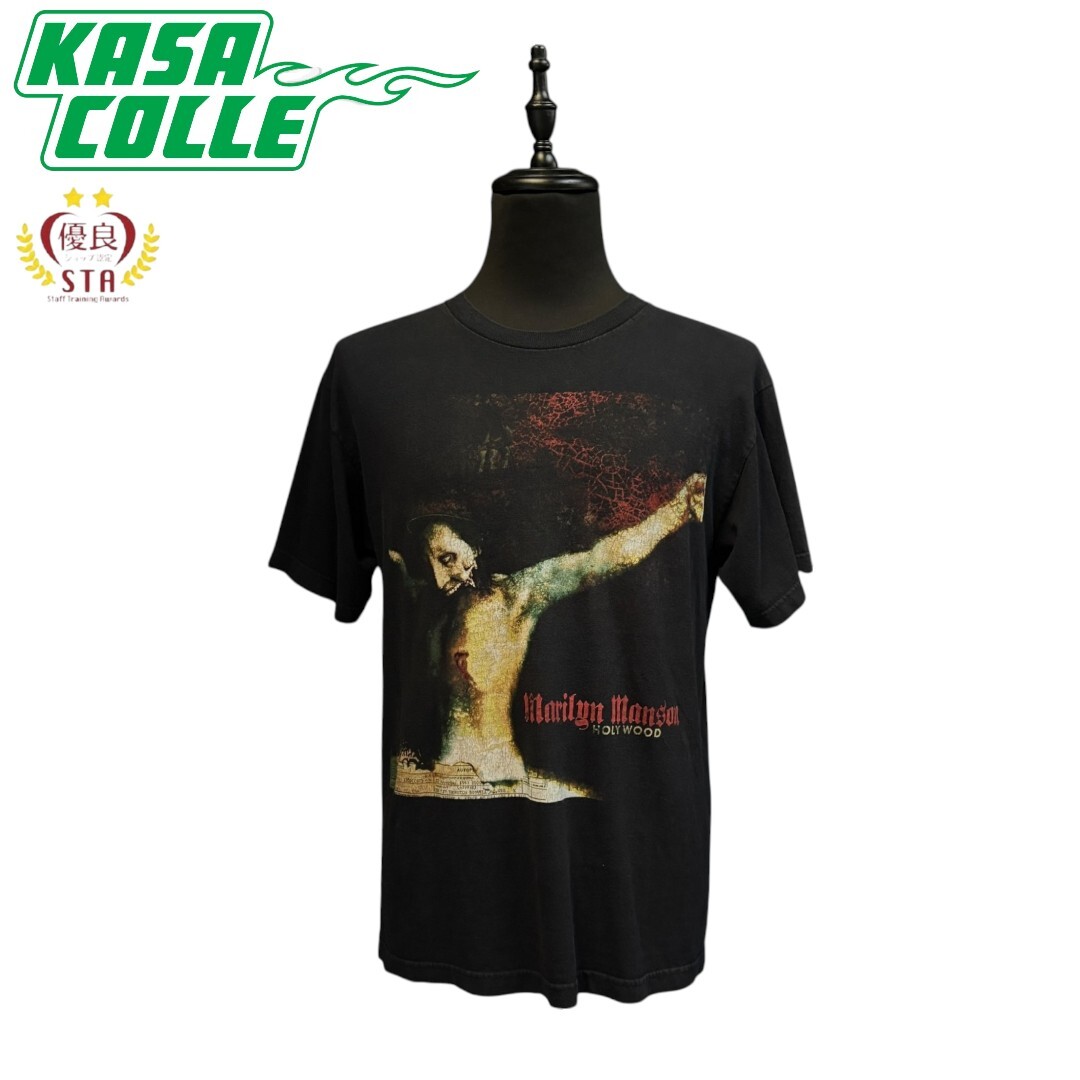 【Marilyn Manson】マリリンマンソン “HOLY WOOD Guns,God,And Government” 00’s Vintage ツアーTシャツ L