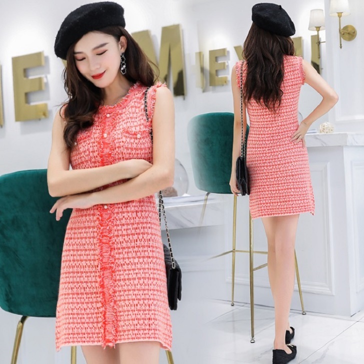 ニットワンピース ニットワンピ ワンピース ワンピ レディース 女性用 ノースリーブ フリンジ ミニ丈 ショート 無地 お出かけ デート 食事会 女子会 お呼ばれ フェミニン 甘め オルチャン 大人かわいい トレンド お得 プチプラ Op0617 Colorful Closet おしゃれな