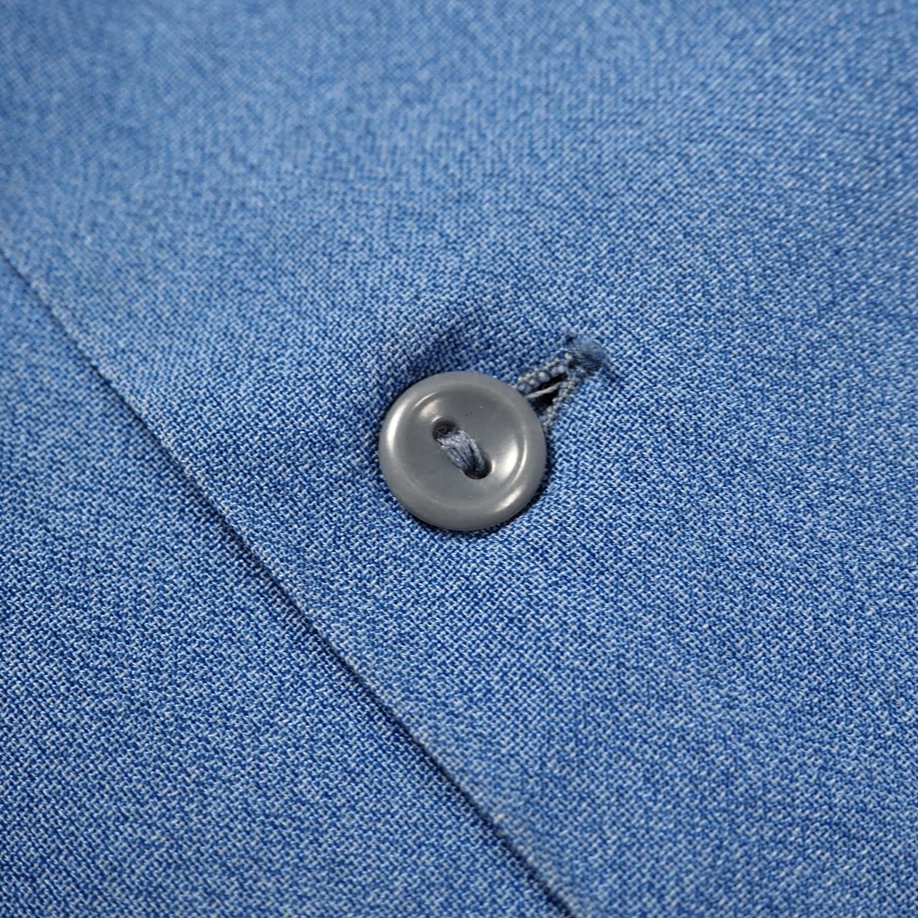 40’s-50’s レーヨンシャツ ブルー 単色 の画像 6