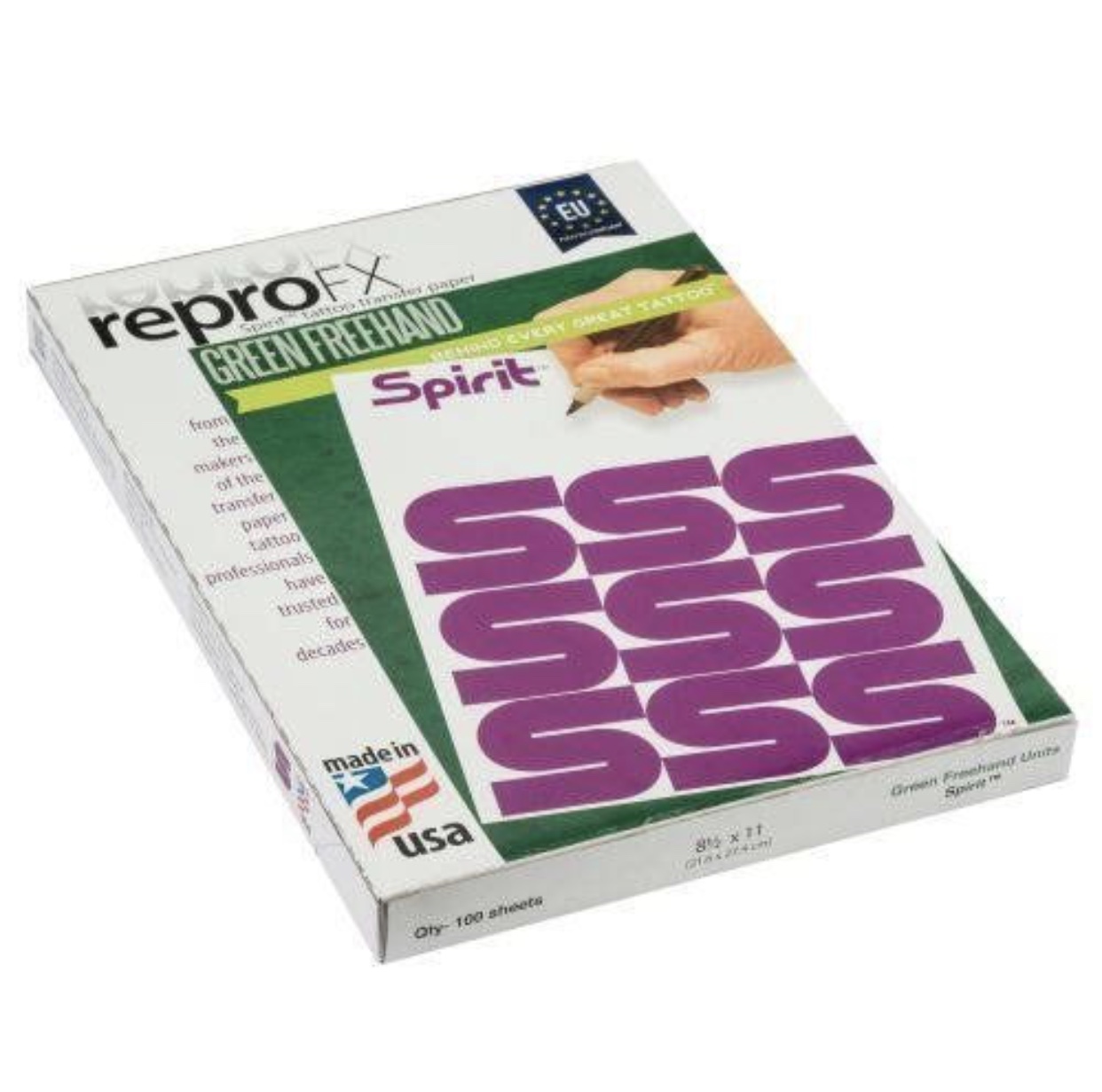 original reprofx green free hand hectograph paper x100 a4 8 5 x