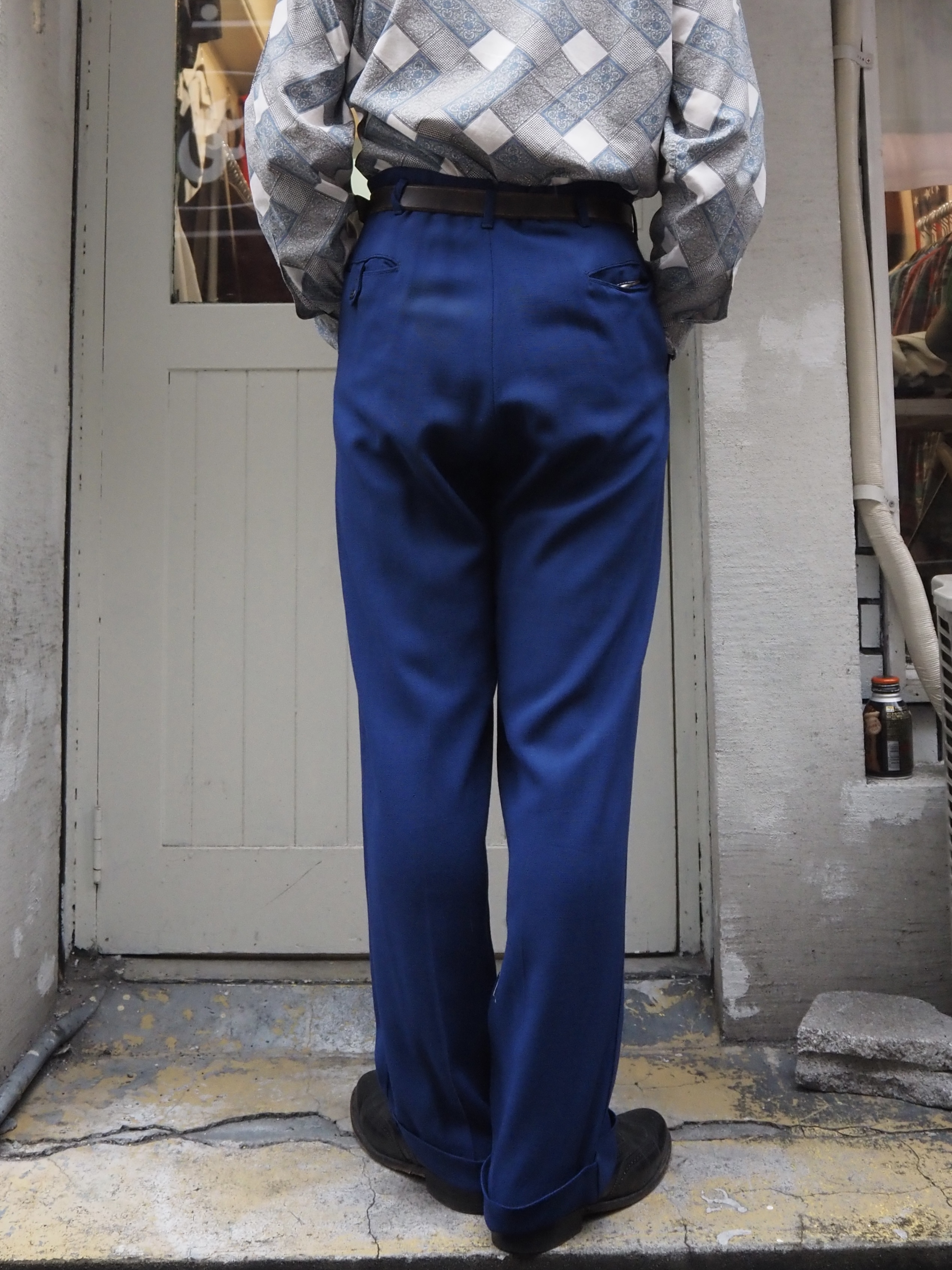 50’s Vintage Linen Slacks 34×30 の画像 2