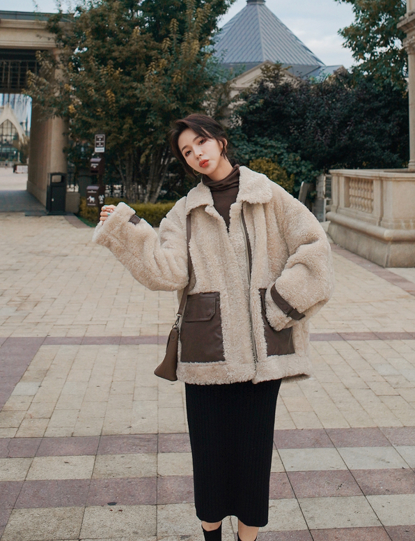 直販半額 コート ショート丈 子羊 ポケット 切り替えデザイン 長袖 大人可愛い きれいめ シンプル 直販在庫 Ssl Daikyogo Or Jp