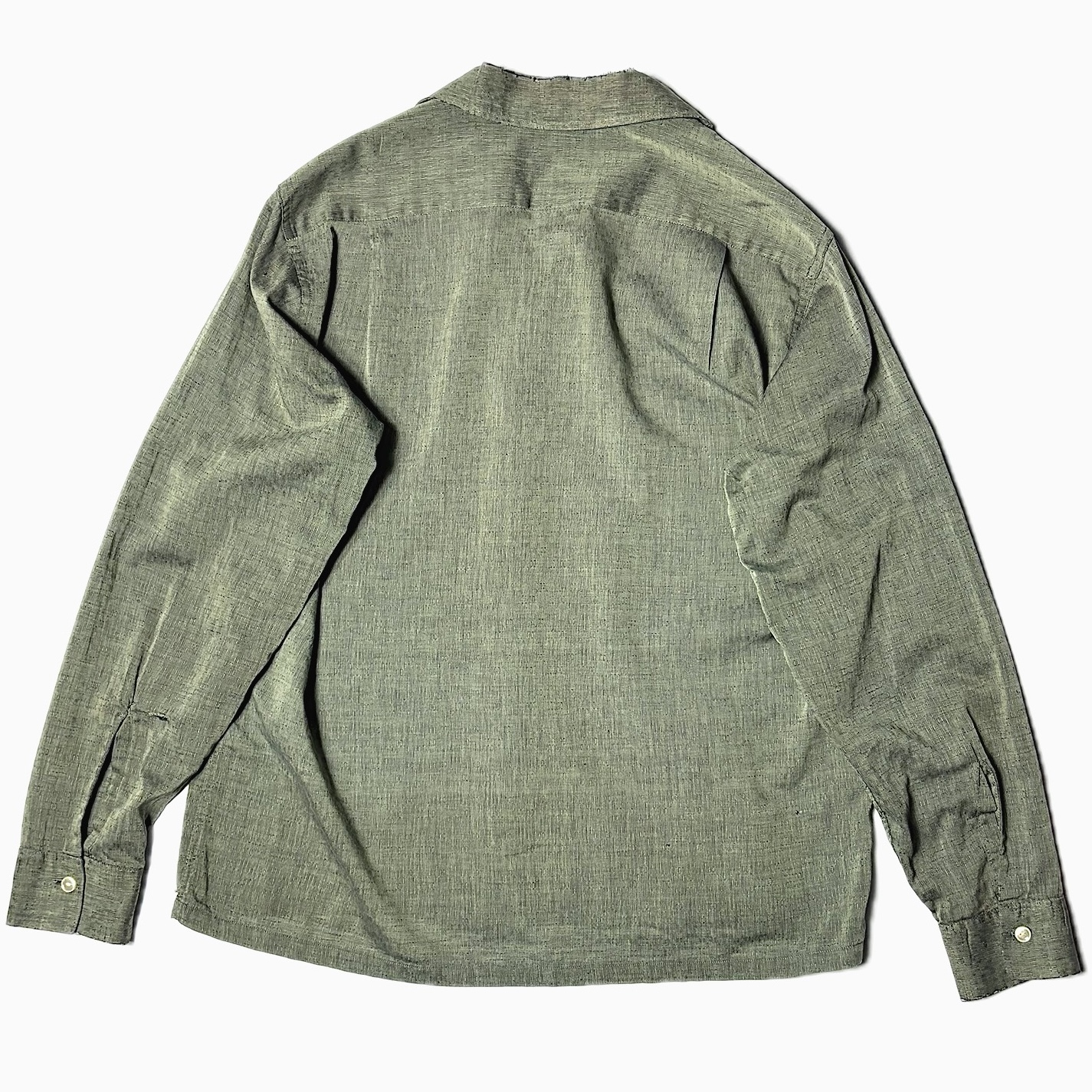 Vintage 60's【VAN HEUSEN Vantage】Open Collar Shirt の画像 2