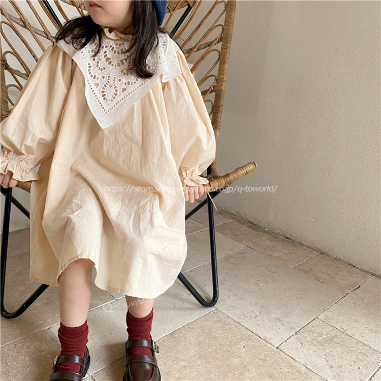 80 130 ワンピース 長袖 フリル レース 韓国子供服 子供服 女の子 キッズ Q Toworld キュートワールド 子供服 メール便は何点でも送料の合計は280円 80 130 ワンピース 長袖 フリル レース 韓国子供服 子供服 女の子 キッズ Q Toworld キュートワールド 子供服 メール便は何点でも送料の合計は280円