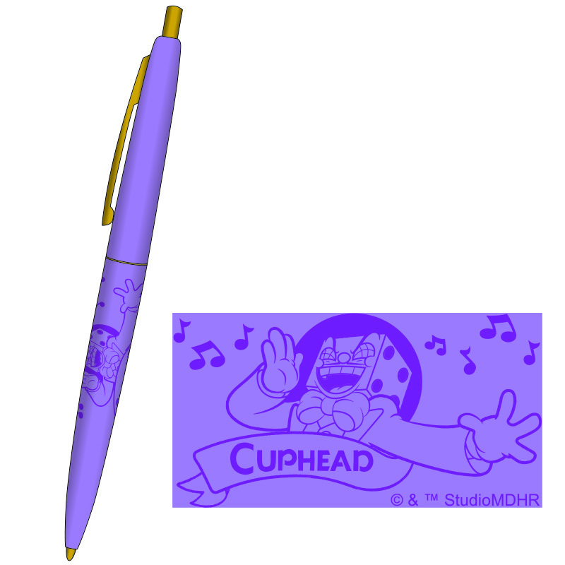 Cuphead カップヘッド Bicボールペン パープル エンスカイ Controller Company Official Online Store