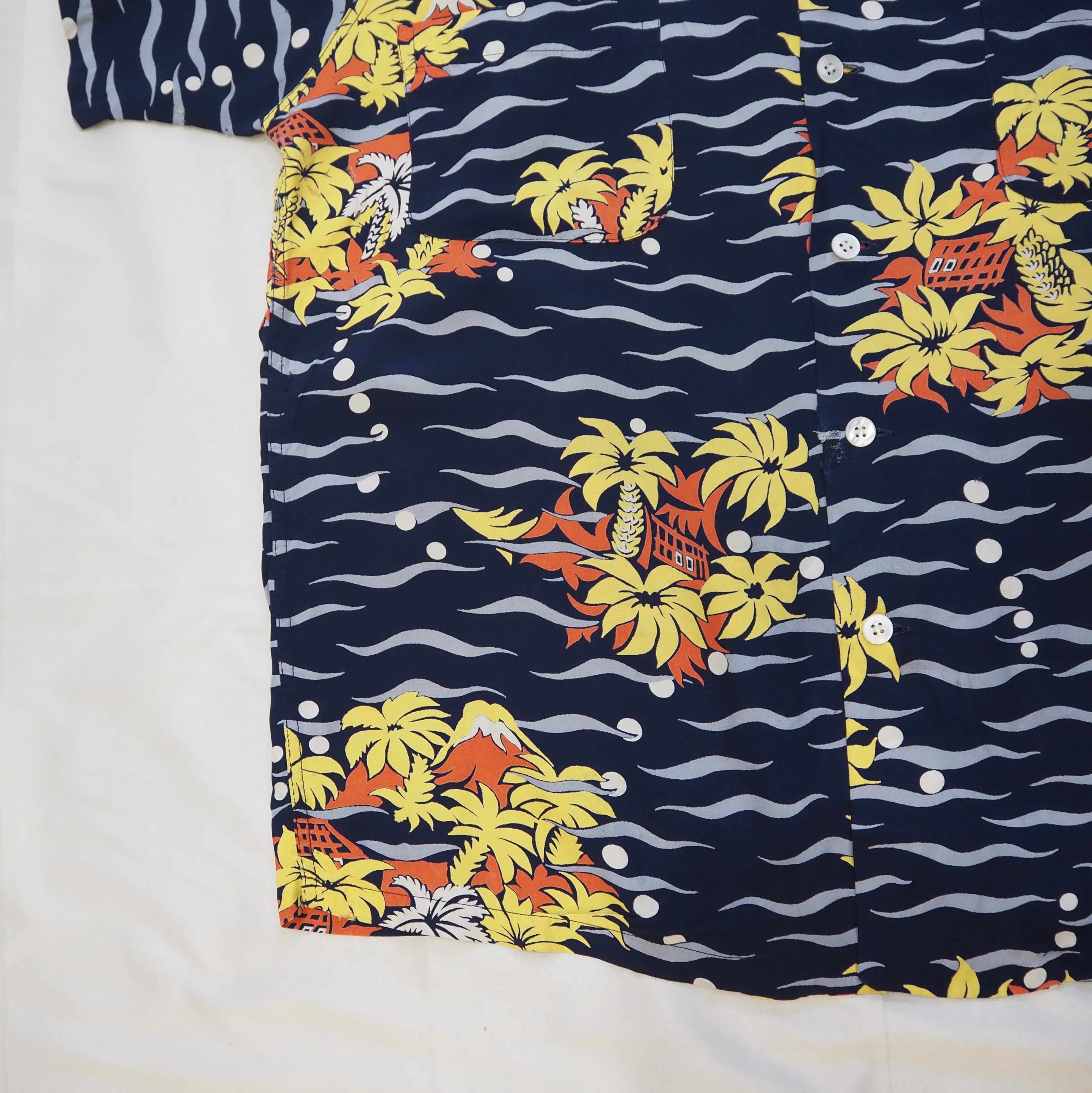 50’s Duke Kahanamoku Rayon Hawaiian Shirt の画像 6