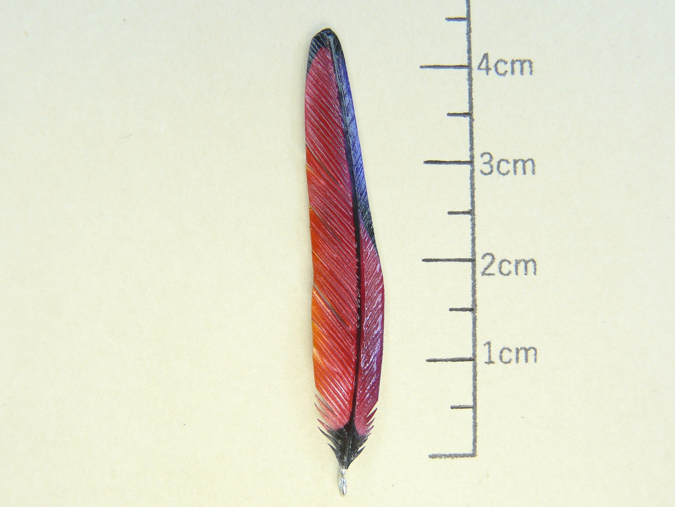 ムラサキエボシドリ 羽根パーツ P中 粘土の羽根飾り On Line Shop