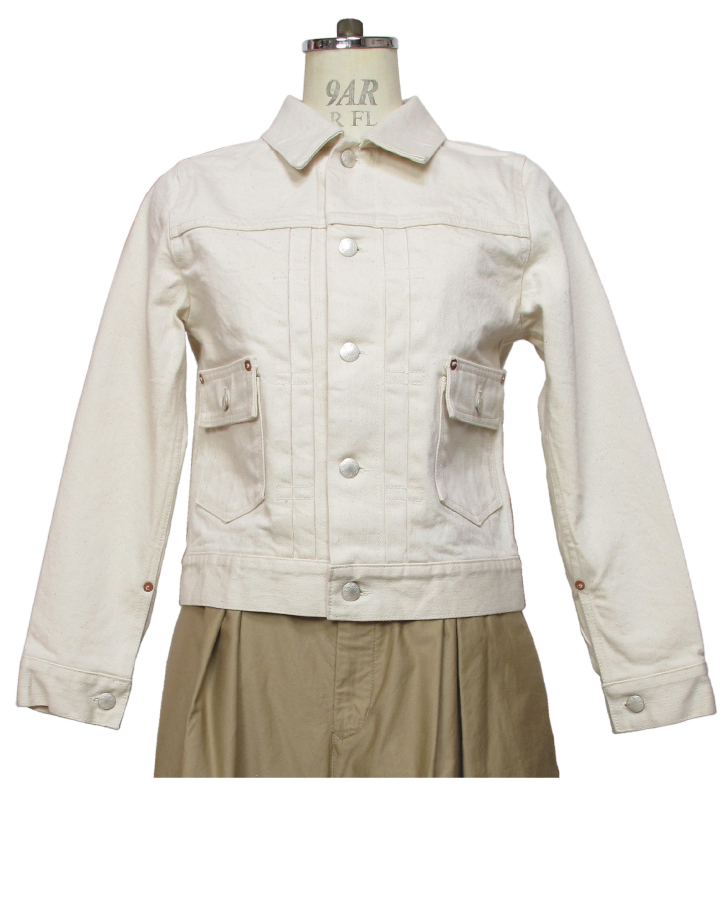modern jacket type2nd. ecru Lot:00702 - 画像1