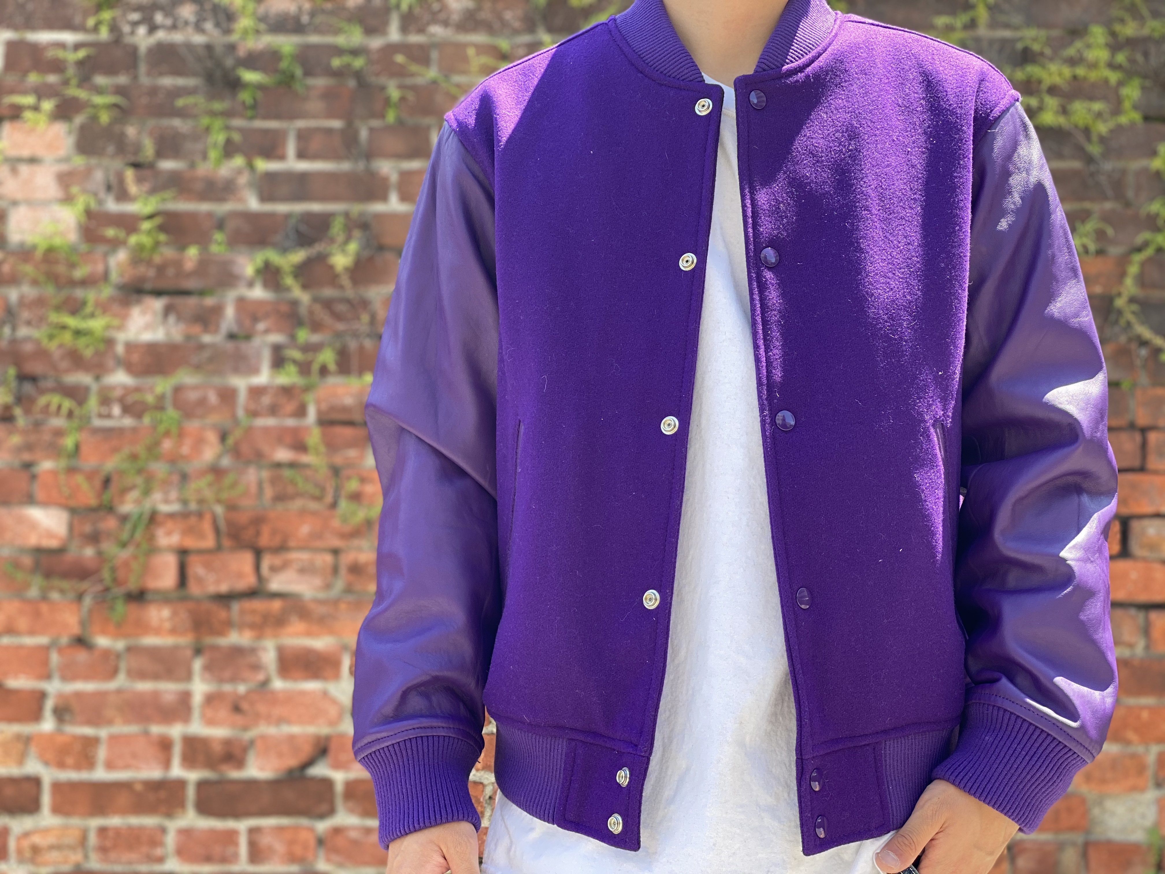 激安通販店 シュプリーム Tourist Varsity Jacket Purple M blog 