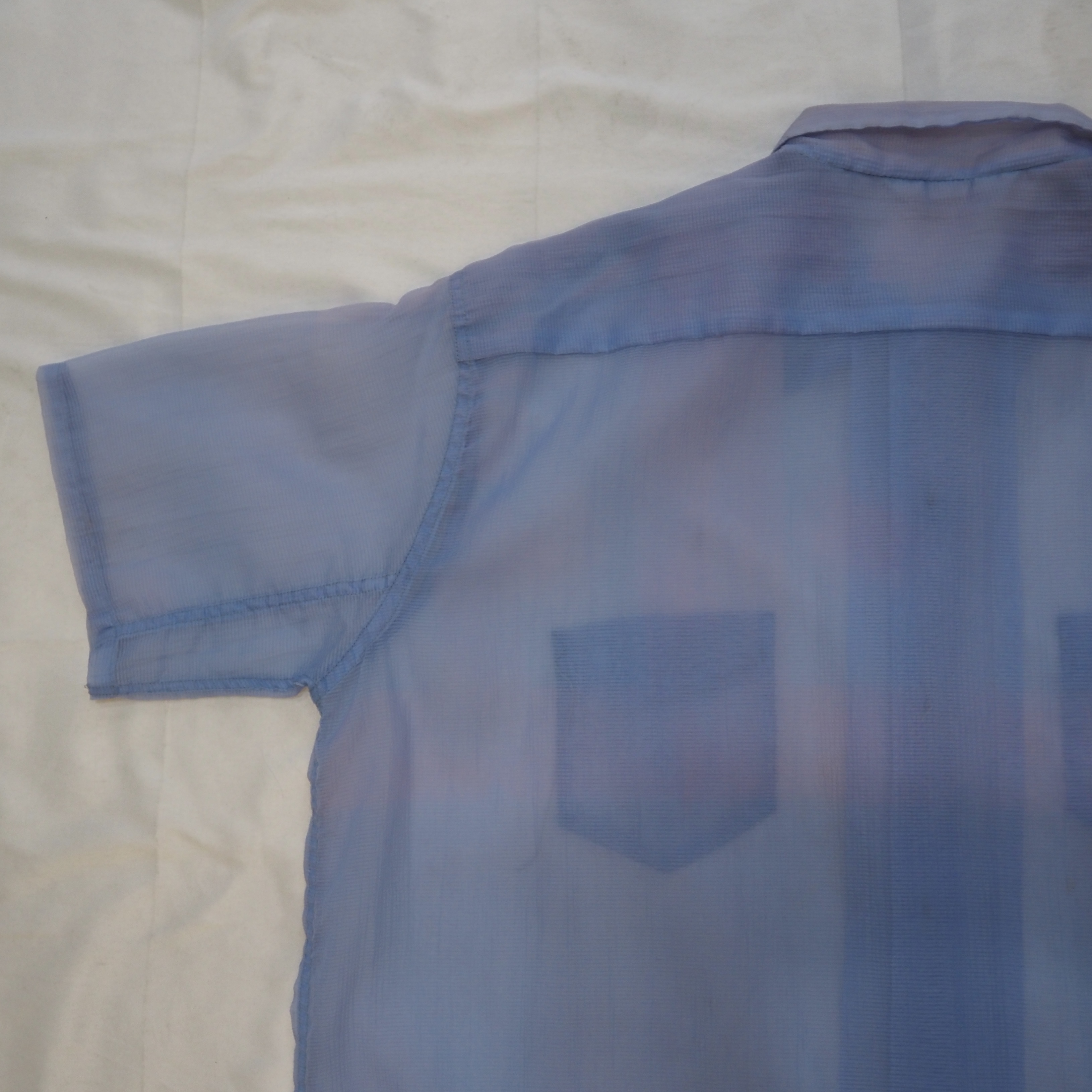 50’s Nylon Shirt シースルー Size XL!!! の画像 9