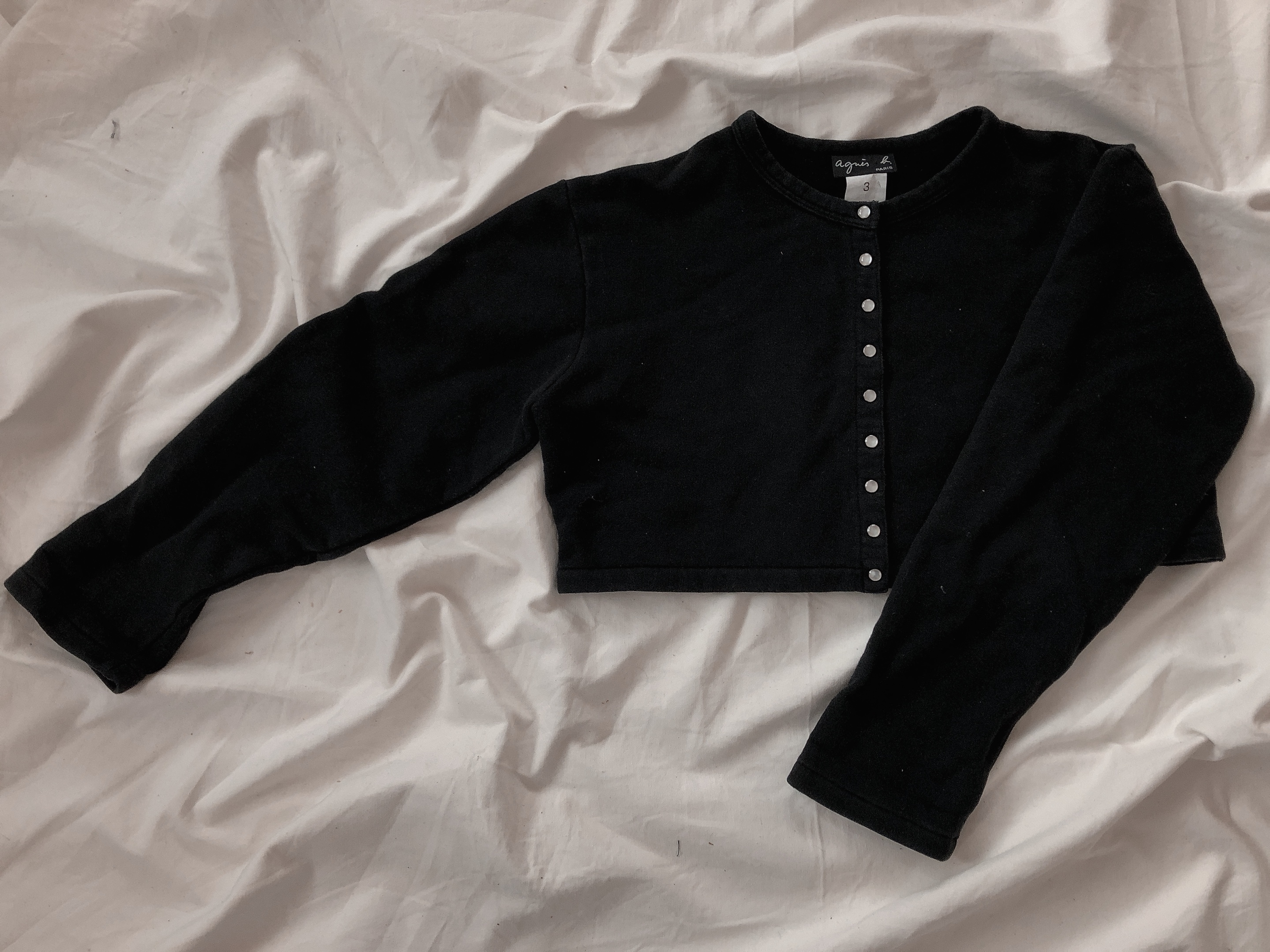 agnes b snap cardigan