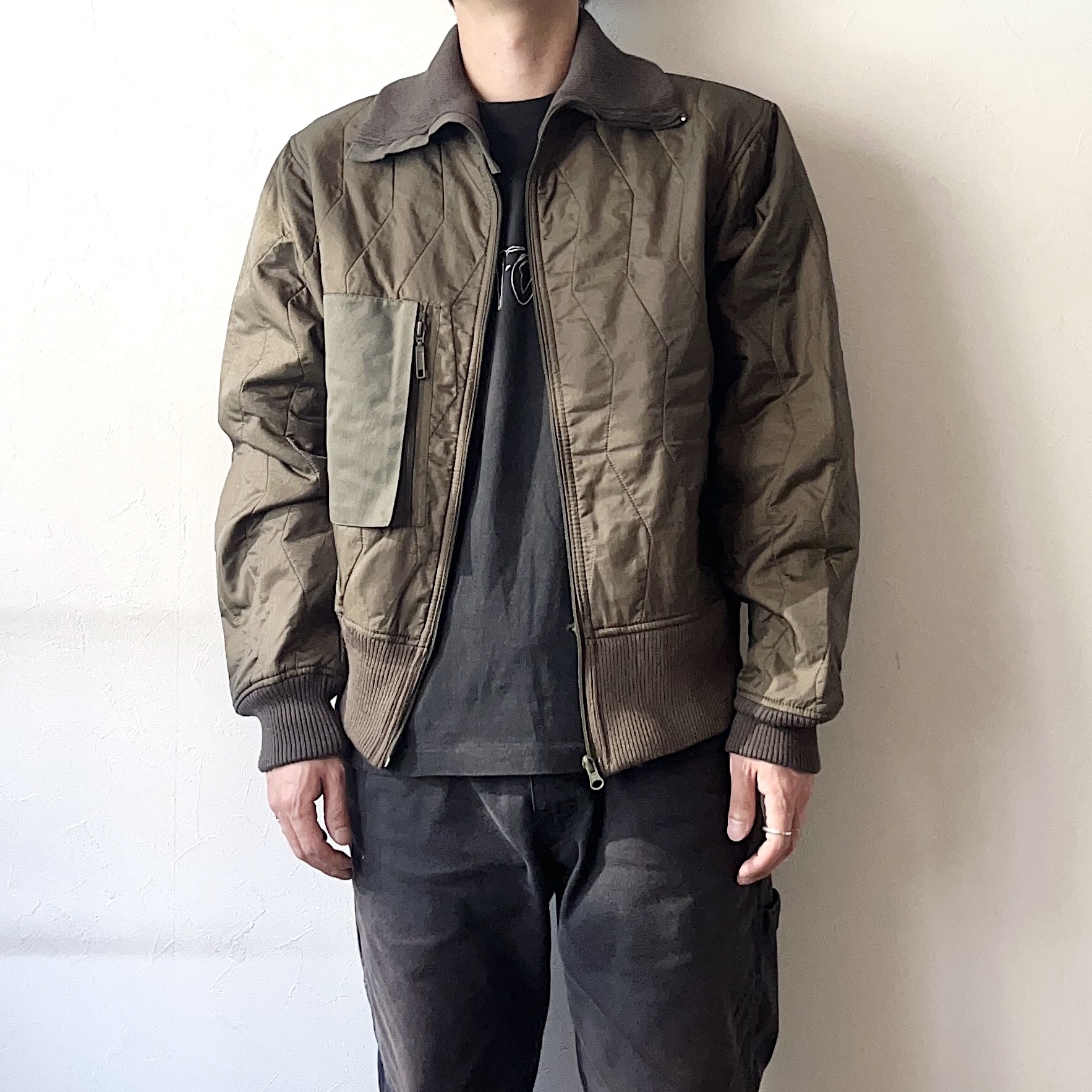 German Military Air Force Quilting Jacket の画像 3