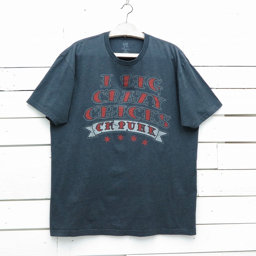 Authentic I Dig Crazy Chicks Cm Punk プリントtシャツ ダークグレー メンズ Xlサイズ Represent Onlinestore