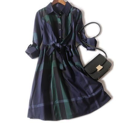 激安新品大特価 ワンピース 春 きれいめ 七分袖 カジュアル おしゃれ レディース 春夏 春秋 トラッド チェック 可愛い Aライン ドレス ひざ丈 ミモレ丈 ウエストリボン オフィスカジュアル フェミニン 着痩せ ネット購入 Ssl Daikyogo Or Jp