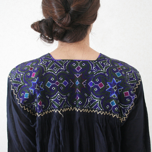 刺繍ロングワンピース 266a Mexico メキシコ Journey