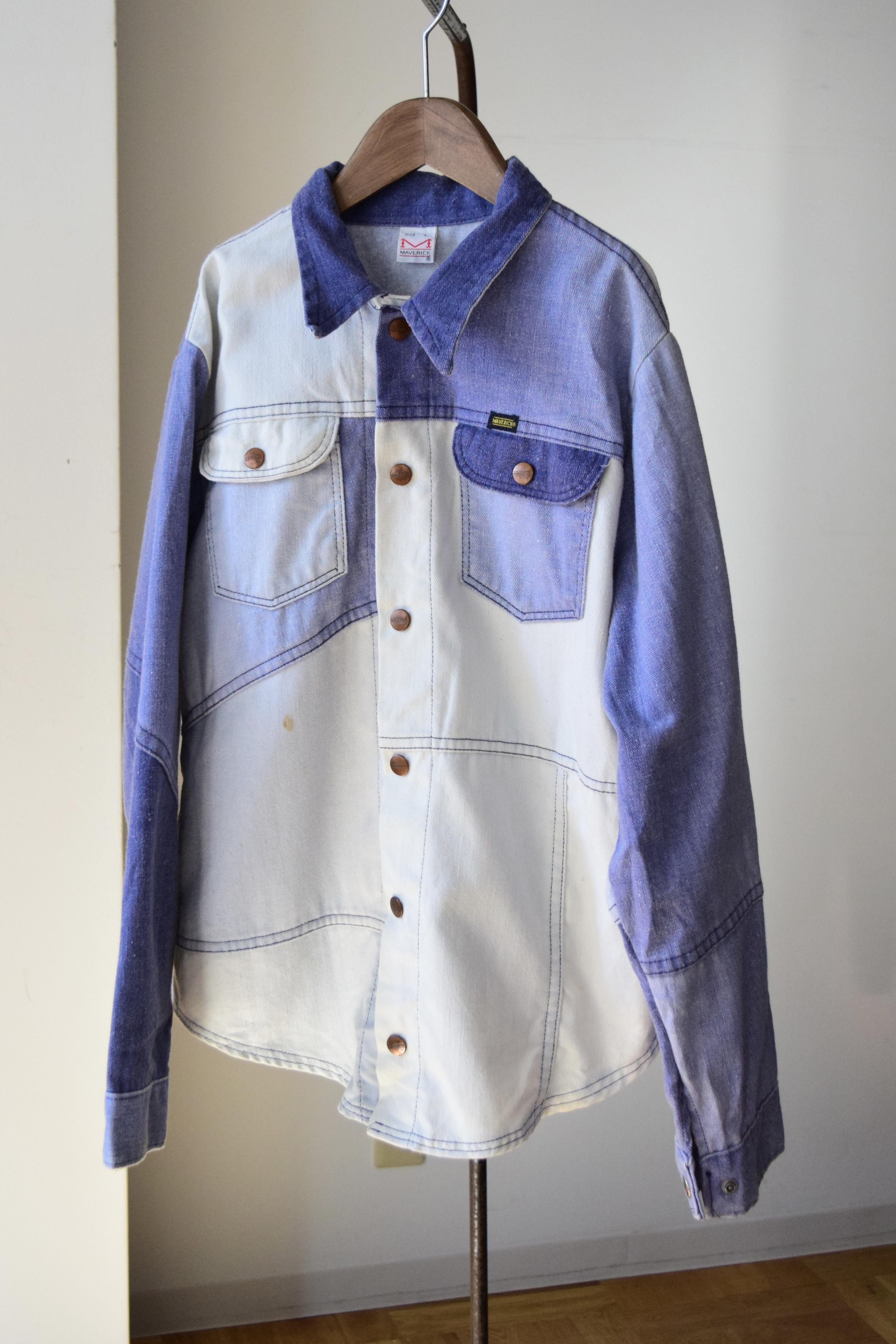 〜1970s MAVERICK Patchwork western shirt の画像 8