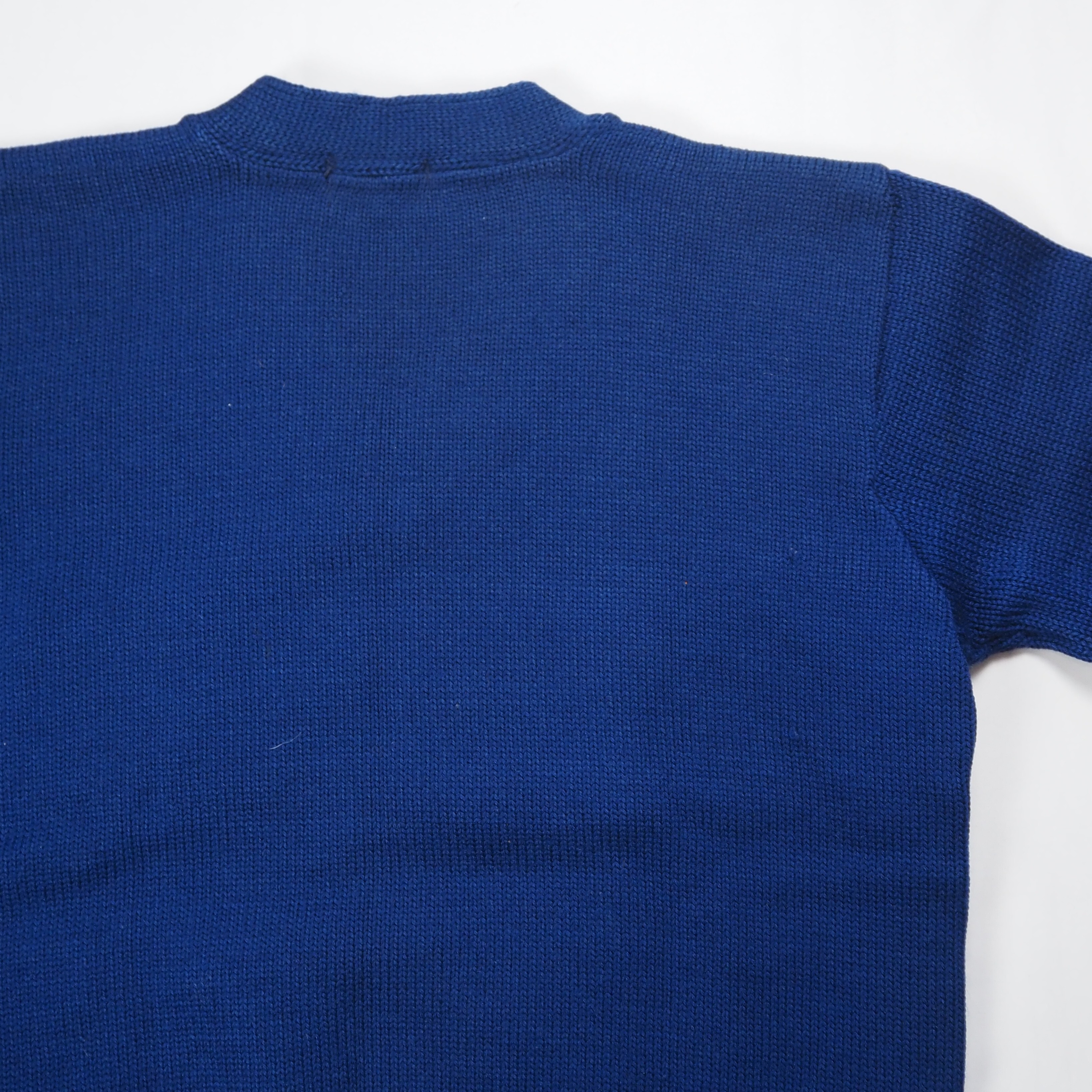 【9/23 20:00入荷】40's ウールニット ブルー×ホワイト の画像 15