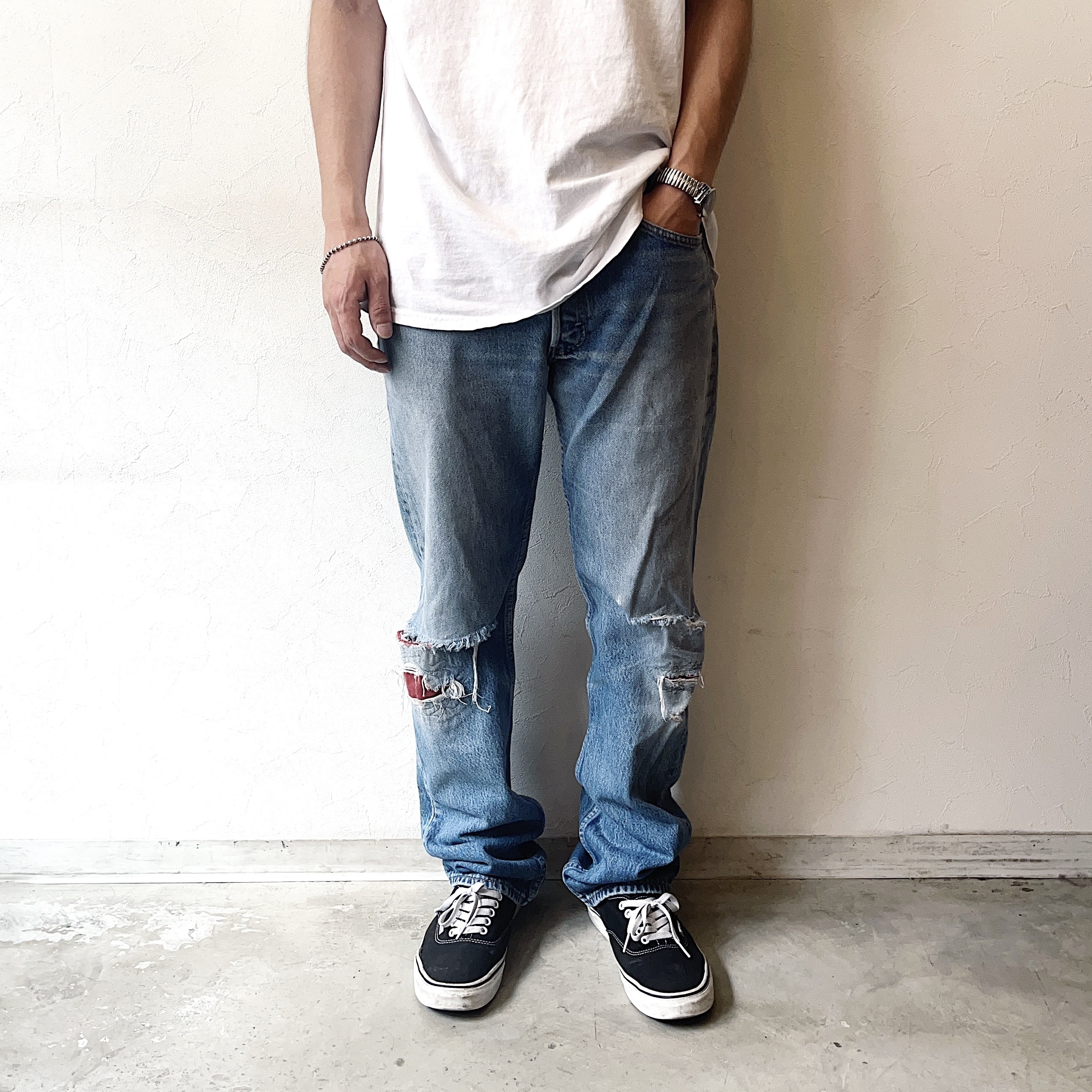 Vintage 90's【Levi's】501xx Grunge Denim Pants の画像 3