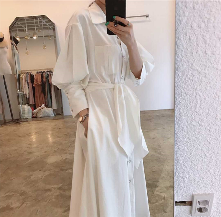 パフスリーブワンピース レディース韓国ファッション Dinohck ディノーク