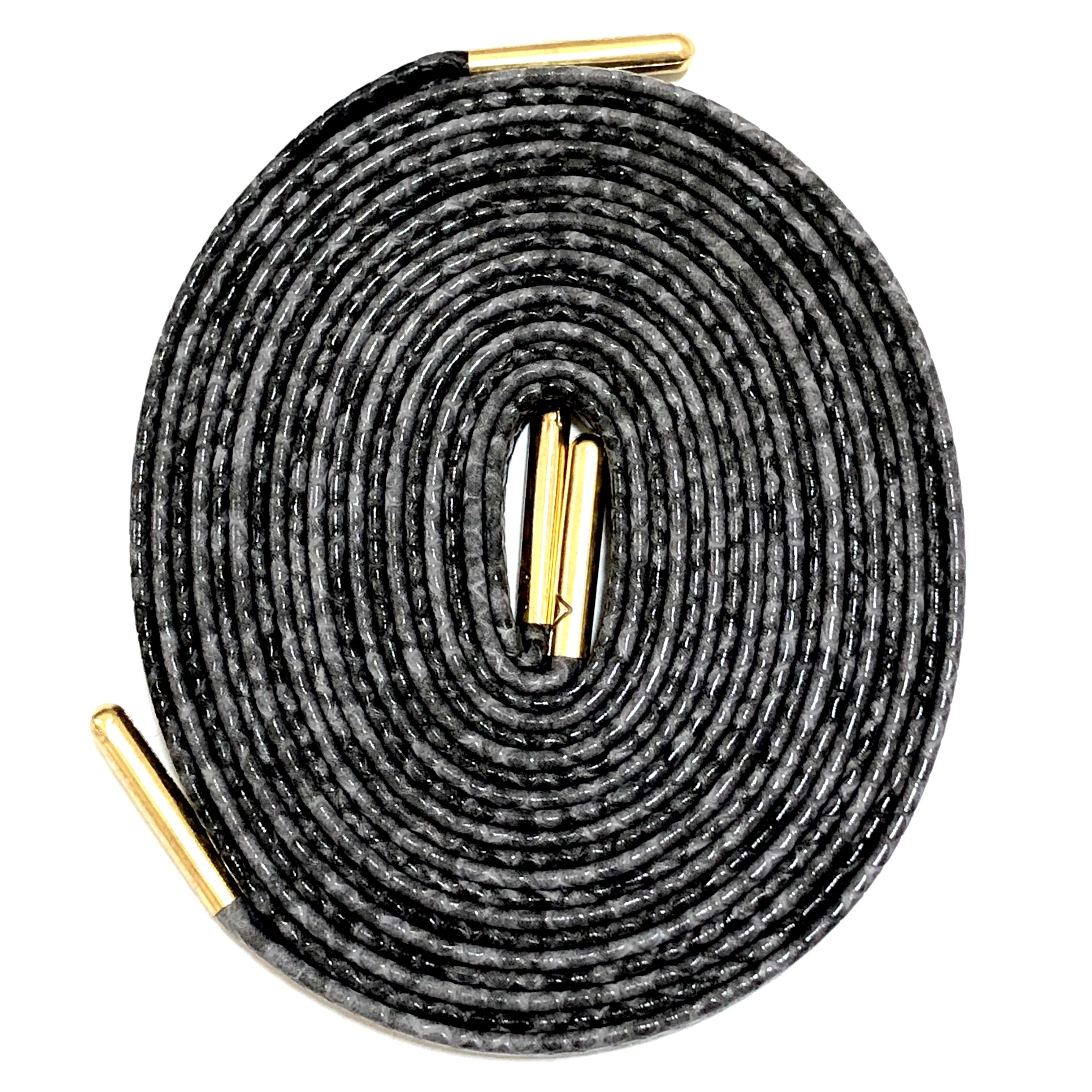 SNAKE LEATHER SHOELACES 【BLACK】 KICKSROCK