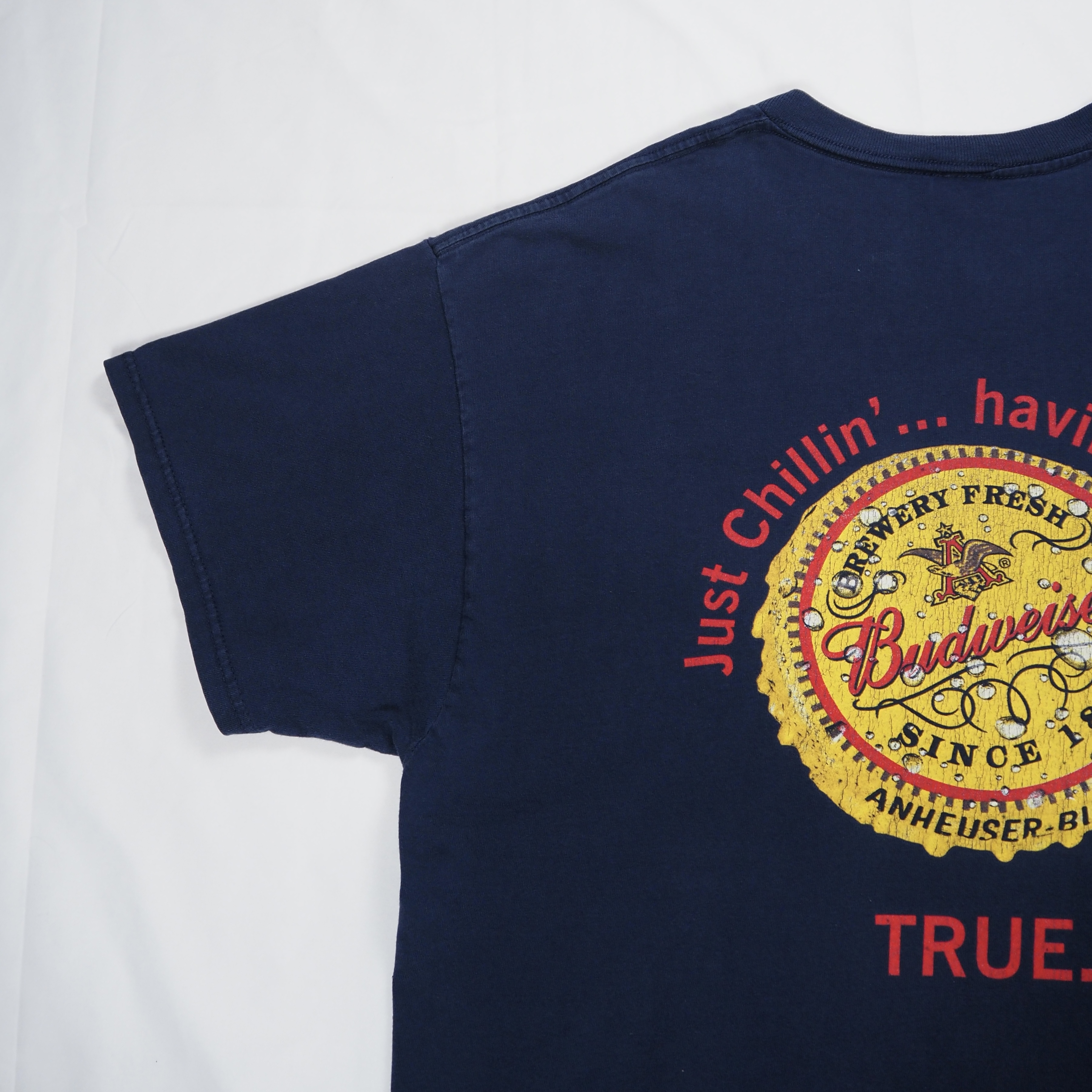 00’s バドワイザーTシャツ XL ネイビー の画像 3