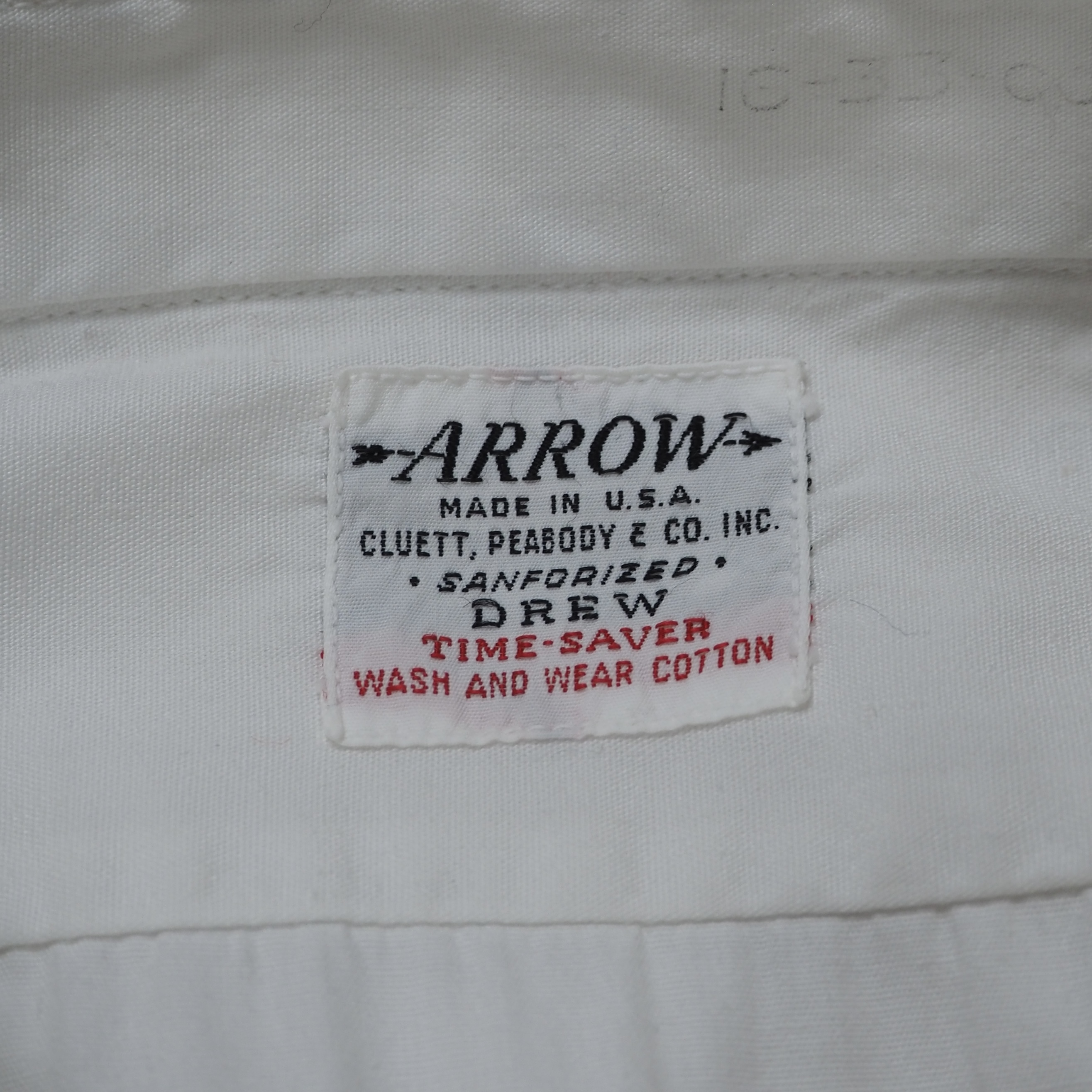 50’s Arrow Cotton Shirt マチ付き の画像 9