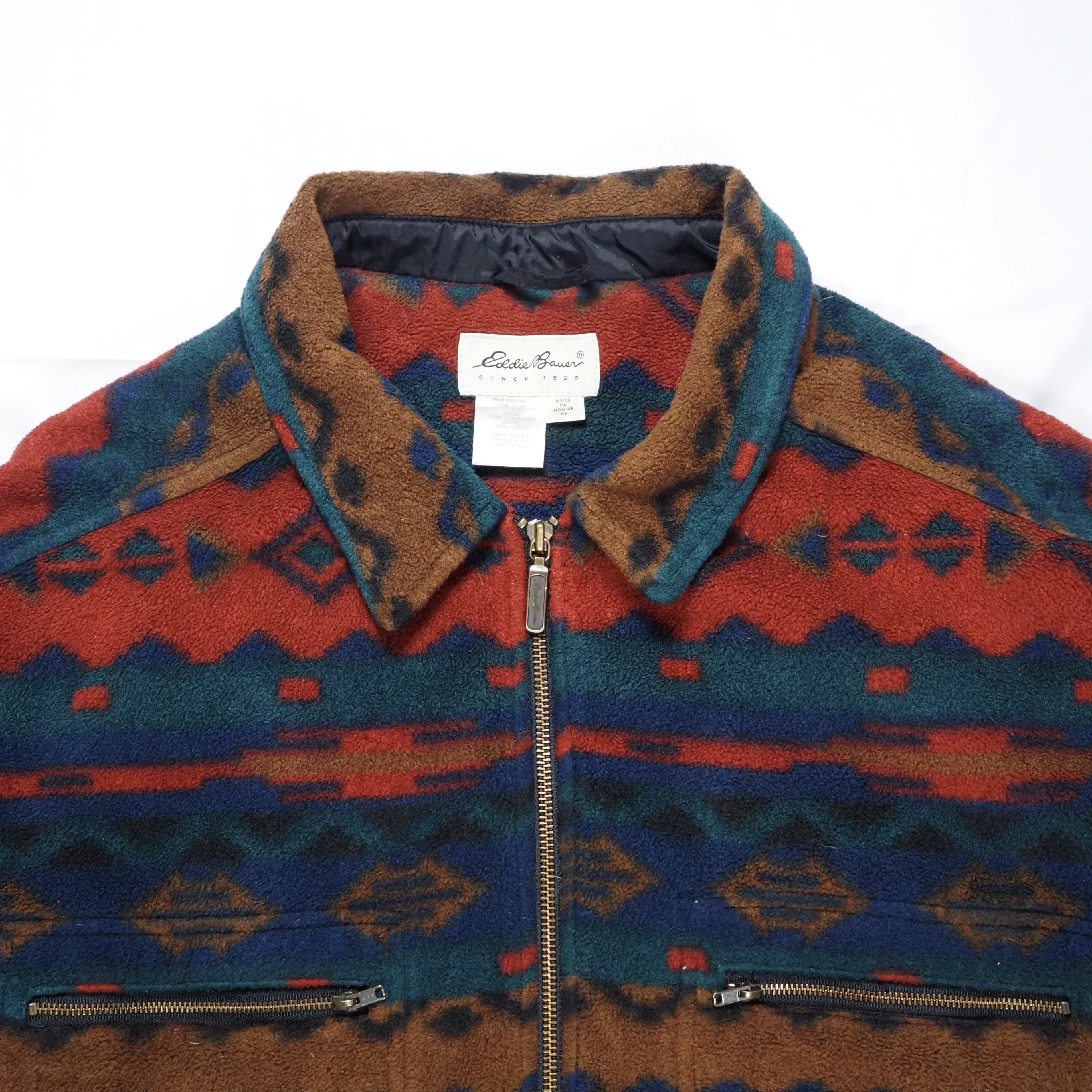 90’s Eddie Bauer ネイティブ柄ジャケット XL オンライン限定商品 の画像 9