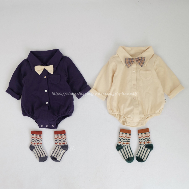 60 90 ロンパース ベビー服 リボン 長袖 韓国風 可愛い 男の子 女の子 ベビー 子供服 Q Toworld キュートワールド 子供服 メール便は何点でも送料の合計は280円 60 90 ロンパース ベビー服 リボン 長袖 韓国風 可愛い 男の子 女の子 ベビー 子供服 Q Toworld キュートワールド 子供服 メール便は何点でも送料の合計は280円