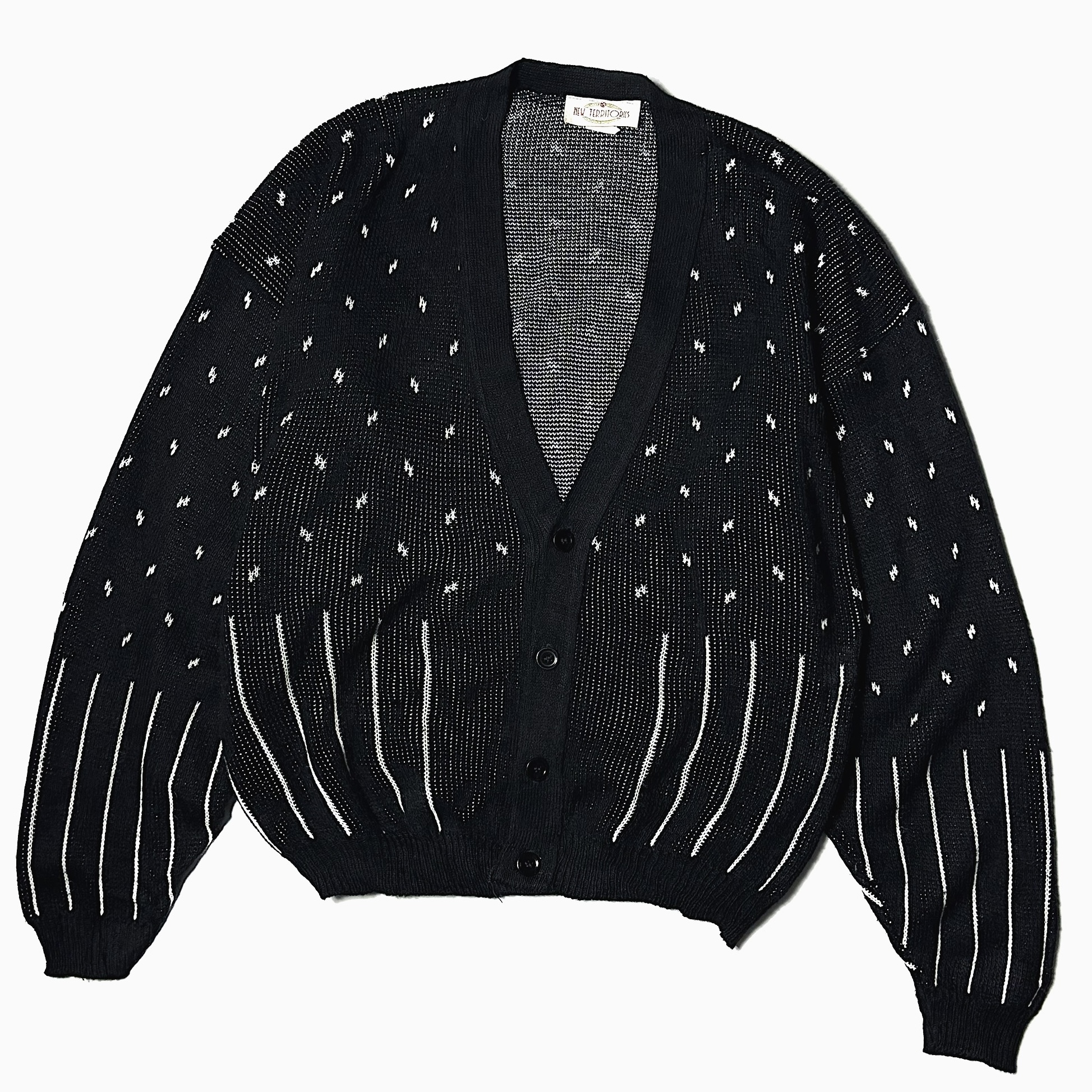 Vintage 80〜90's【NEW TERRITORIES】Pattered Knit Cardigan