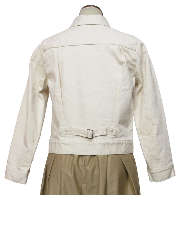 modern jacket type2nd. ecru Lot:00702 - 画像3