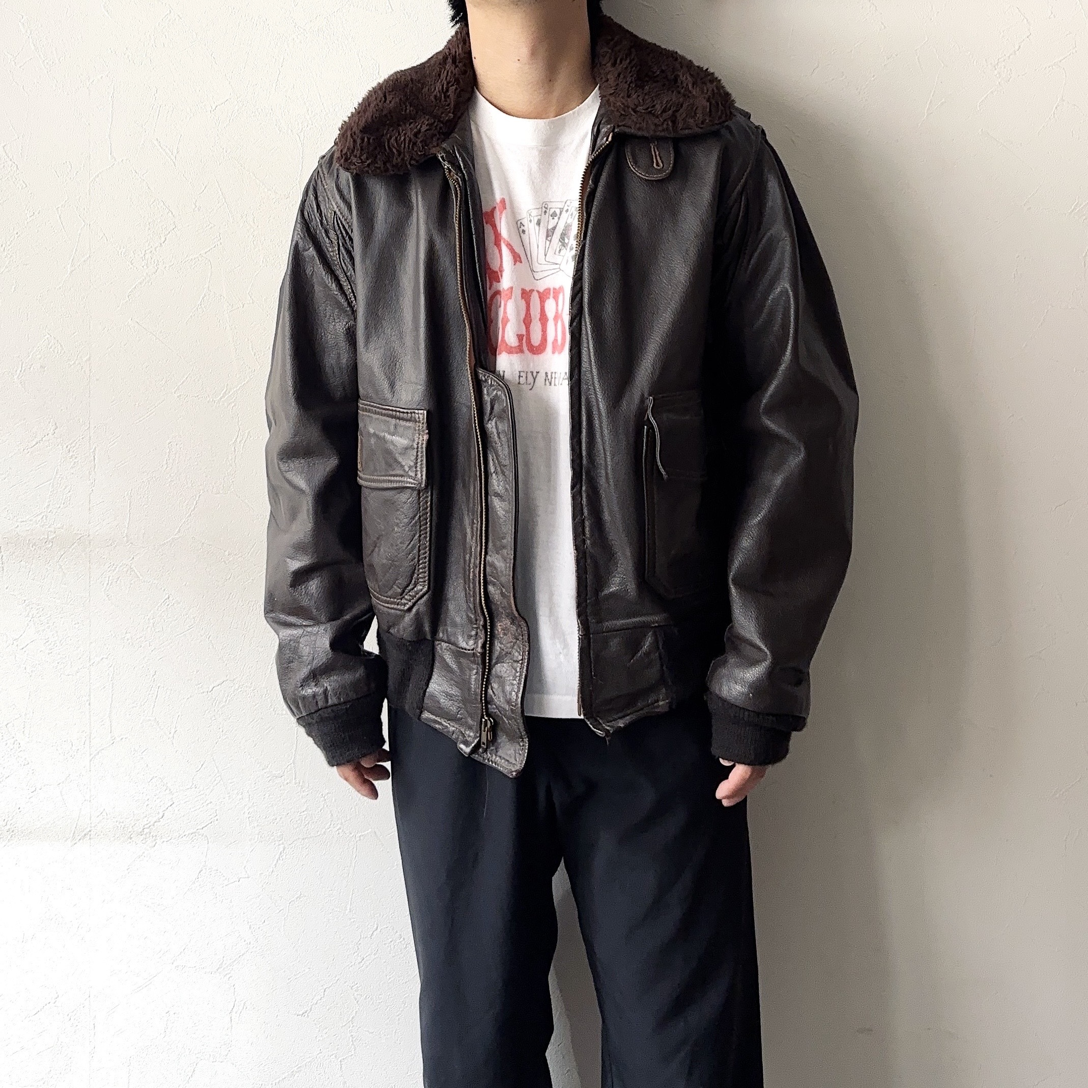 Vintage 60～70's【Schott】Leather Flight Jacket の画像 3