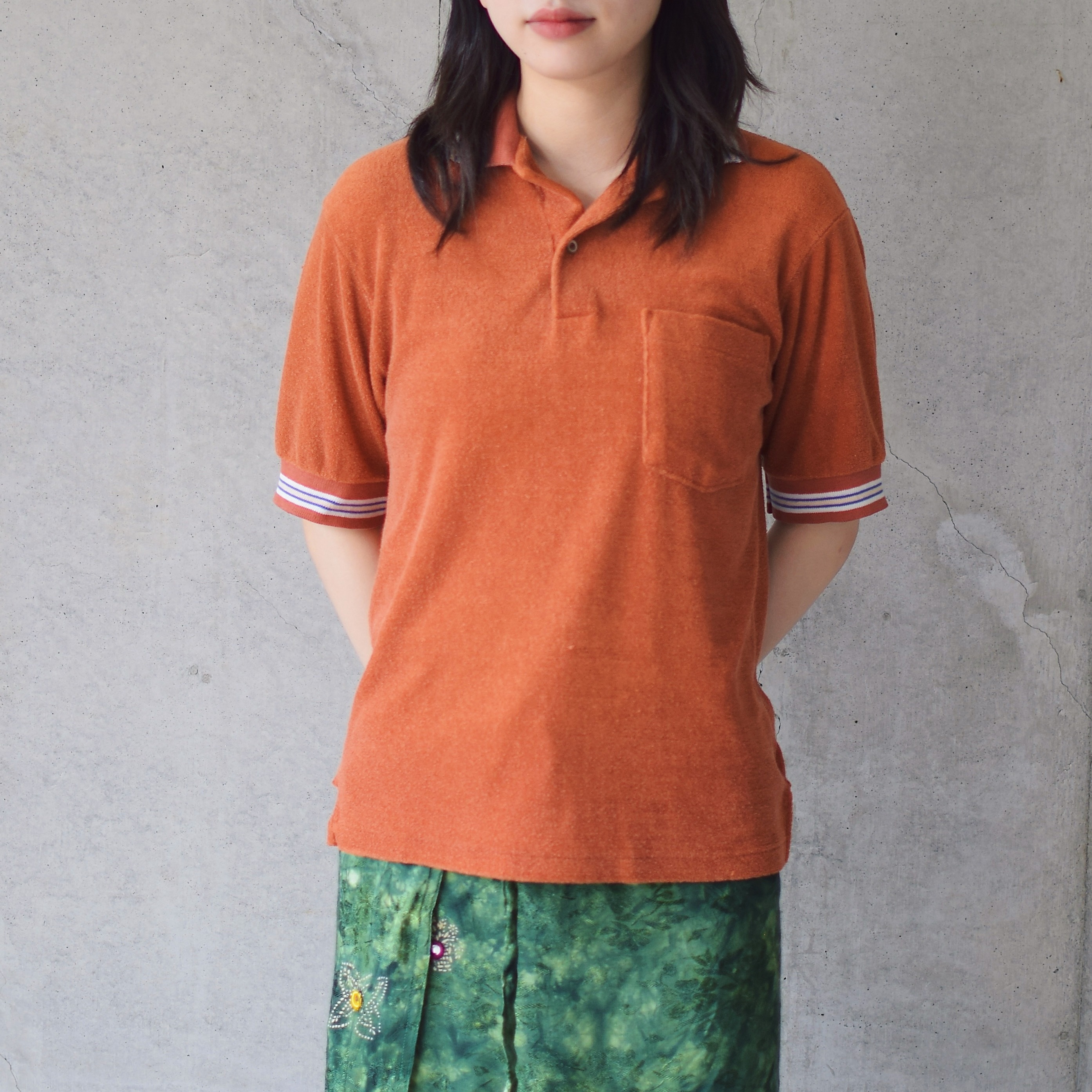 Vintage 70's【JCPenney】Short Sleeve Pile Polo Shirt の画像 3