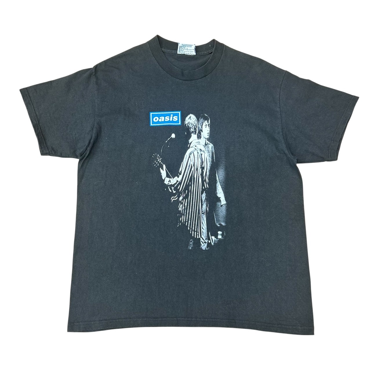 Oasis リアム・ギャラガー フォトプリント Tシャツ ブラック Lee Fits L