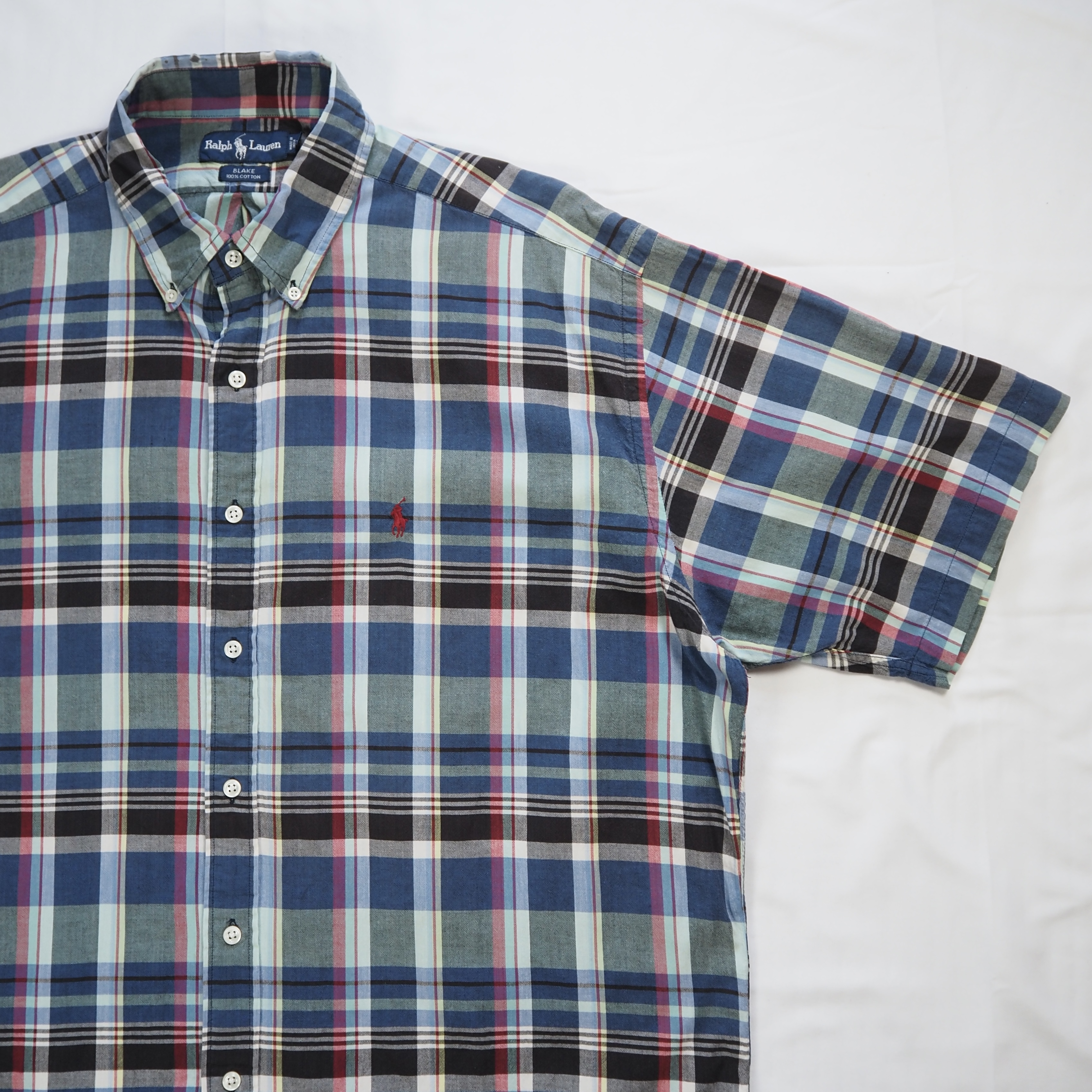 90’s Ralph Lauren Blake 半袖シャツ コットン XL の画像 8
