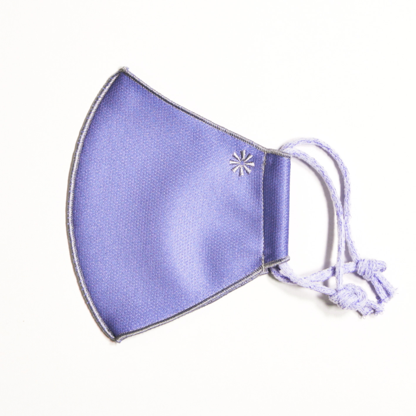 風ドラ 選べるワンポイント刺しゅう ラベンダー グレー タナベ刺繍マスクのオンラインショップ Happiness Style