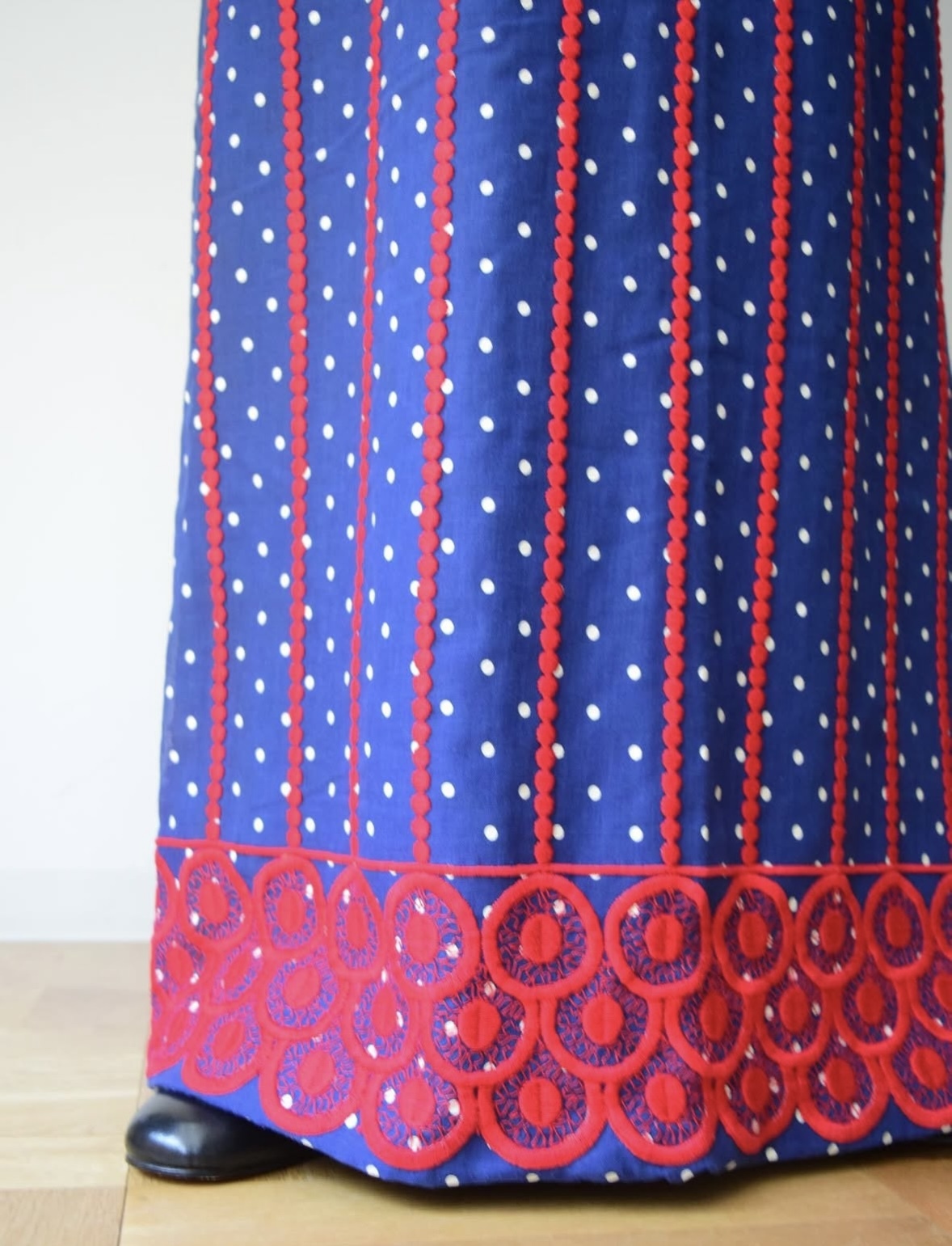 Dot pattern long skirt の画像 5