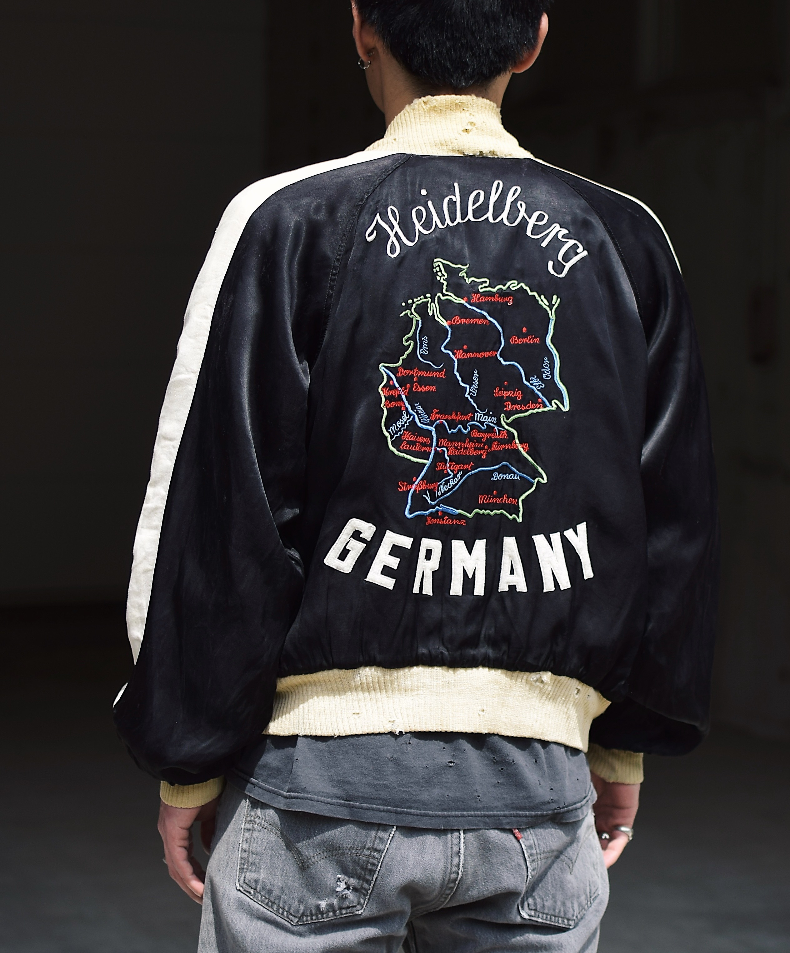 Vintage 50～60's "Heidelberg GERMANY" Souvenir Jacket の画像 4
