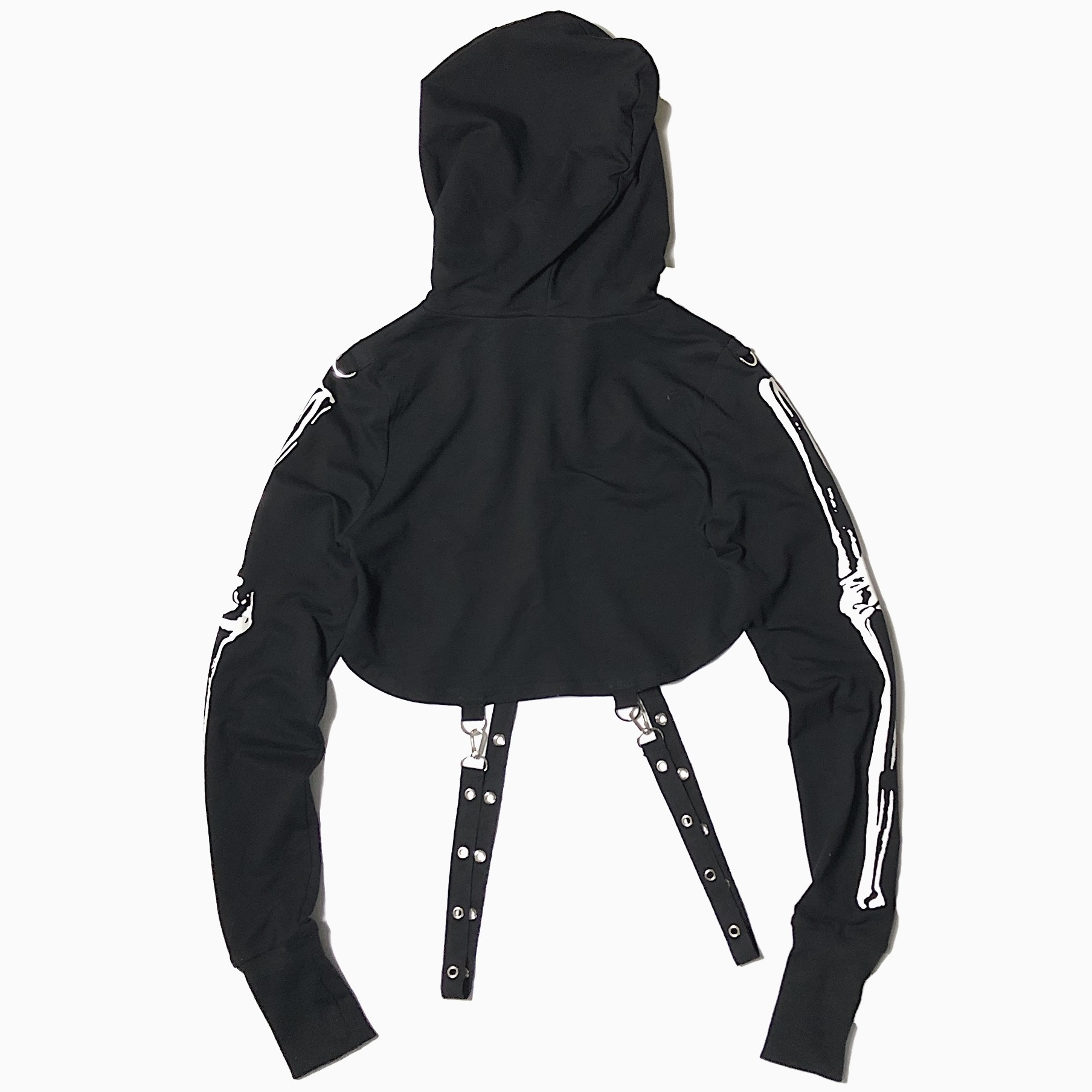 Y2K "Skeleton" Bondage Hoodie の画像 2