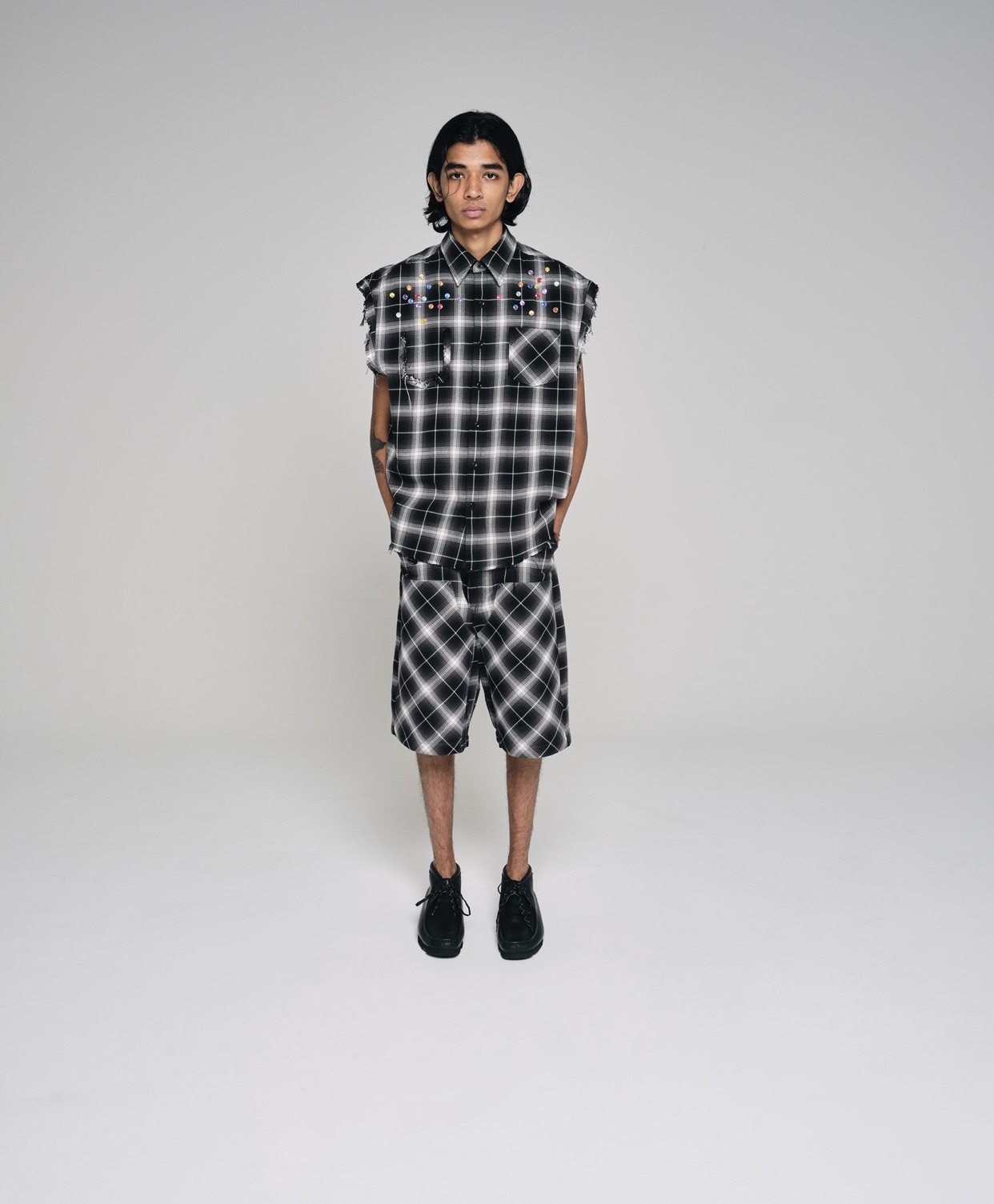 【Rafu】Vest（BLACK） の画像 4