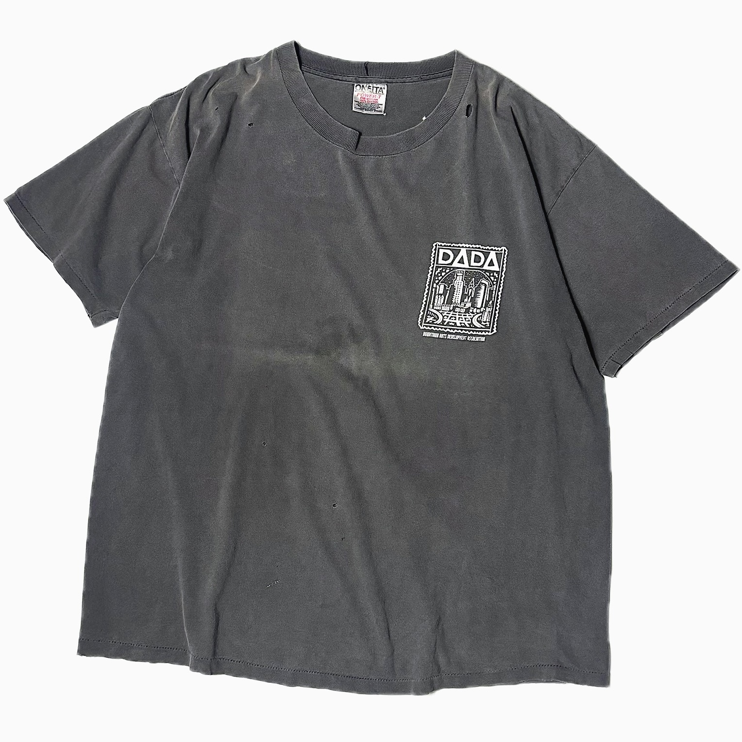 Vintage 90's【ONEITA】"DADA" Grunge T-shirt の画像 2
