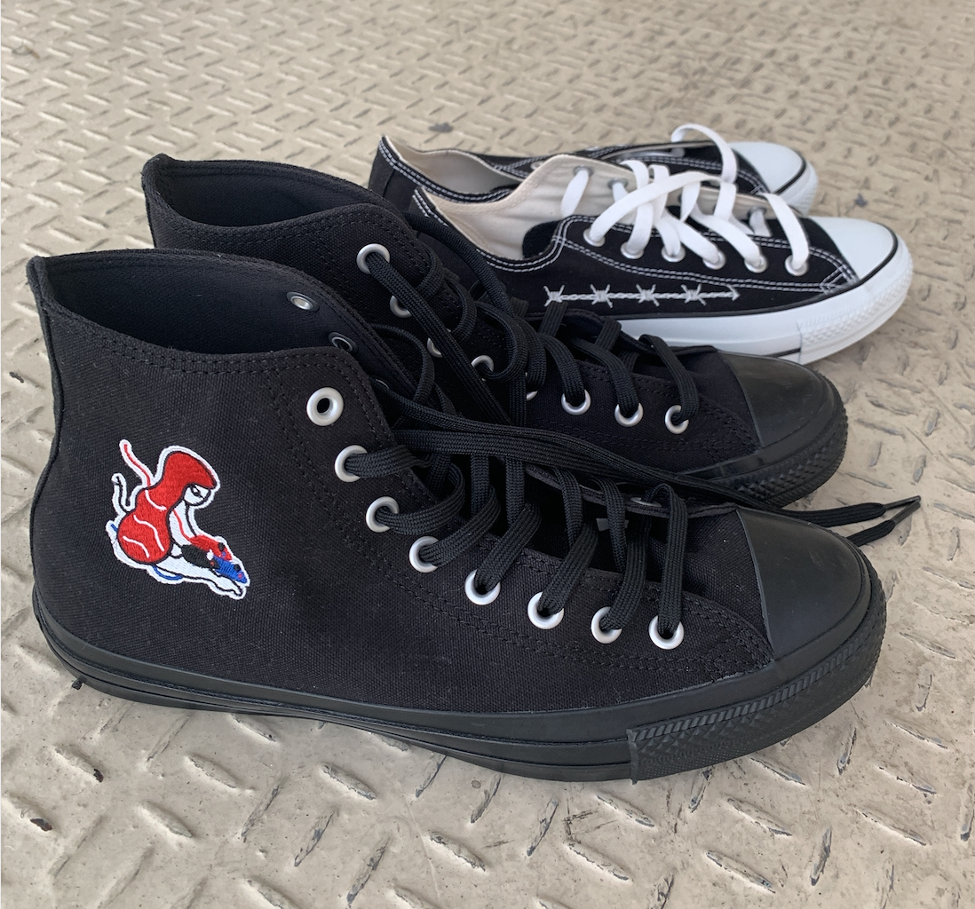 刺繍 Converse Allstar Corner Printing