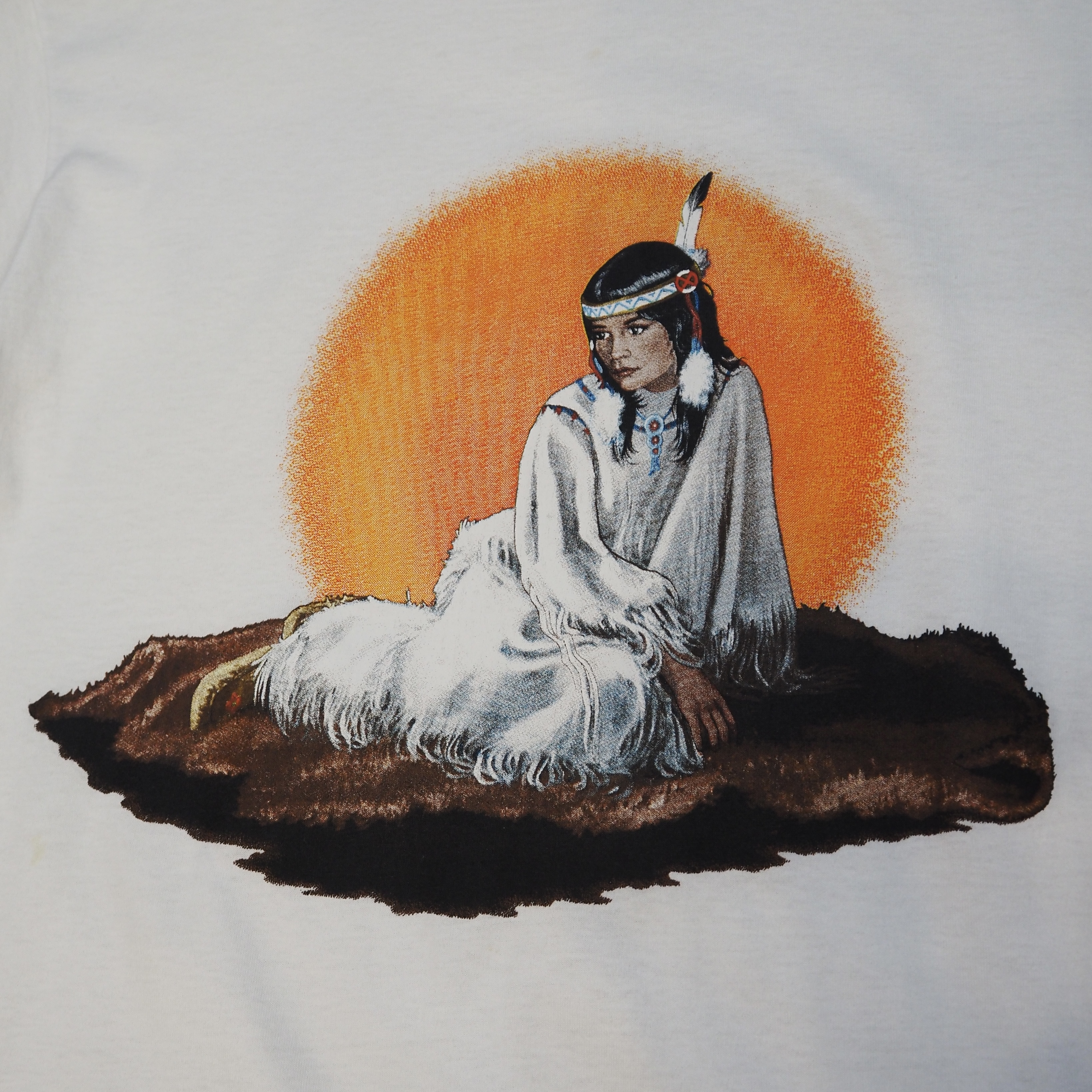 90’s Screen Stars Native American Girl Tee の画像 6