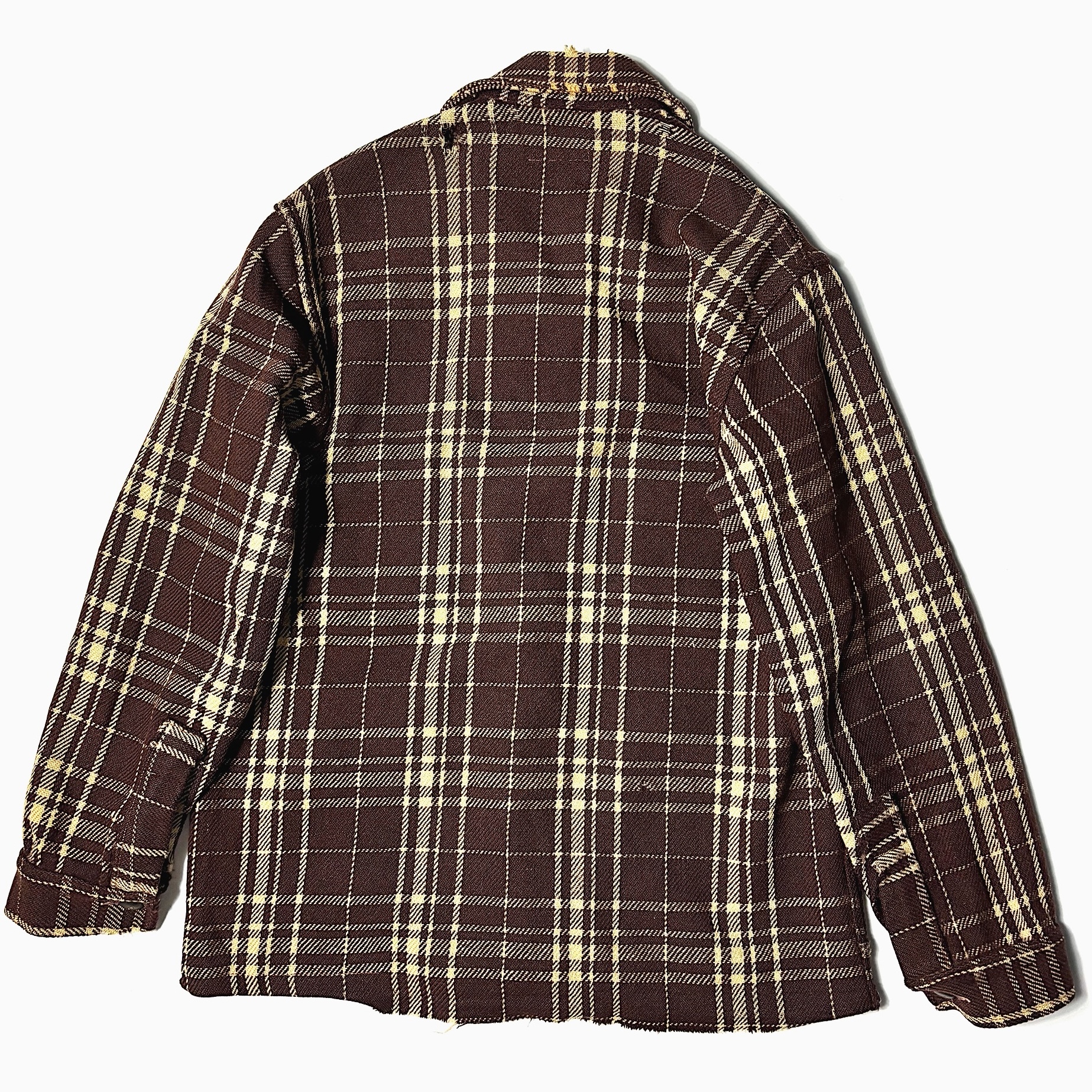 Vintage 60's Grunge Wool Check Jacket の画像 2