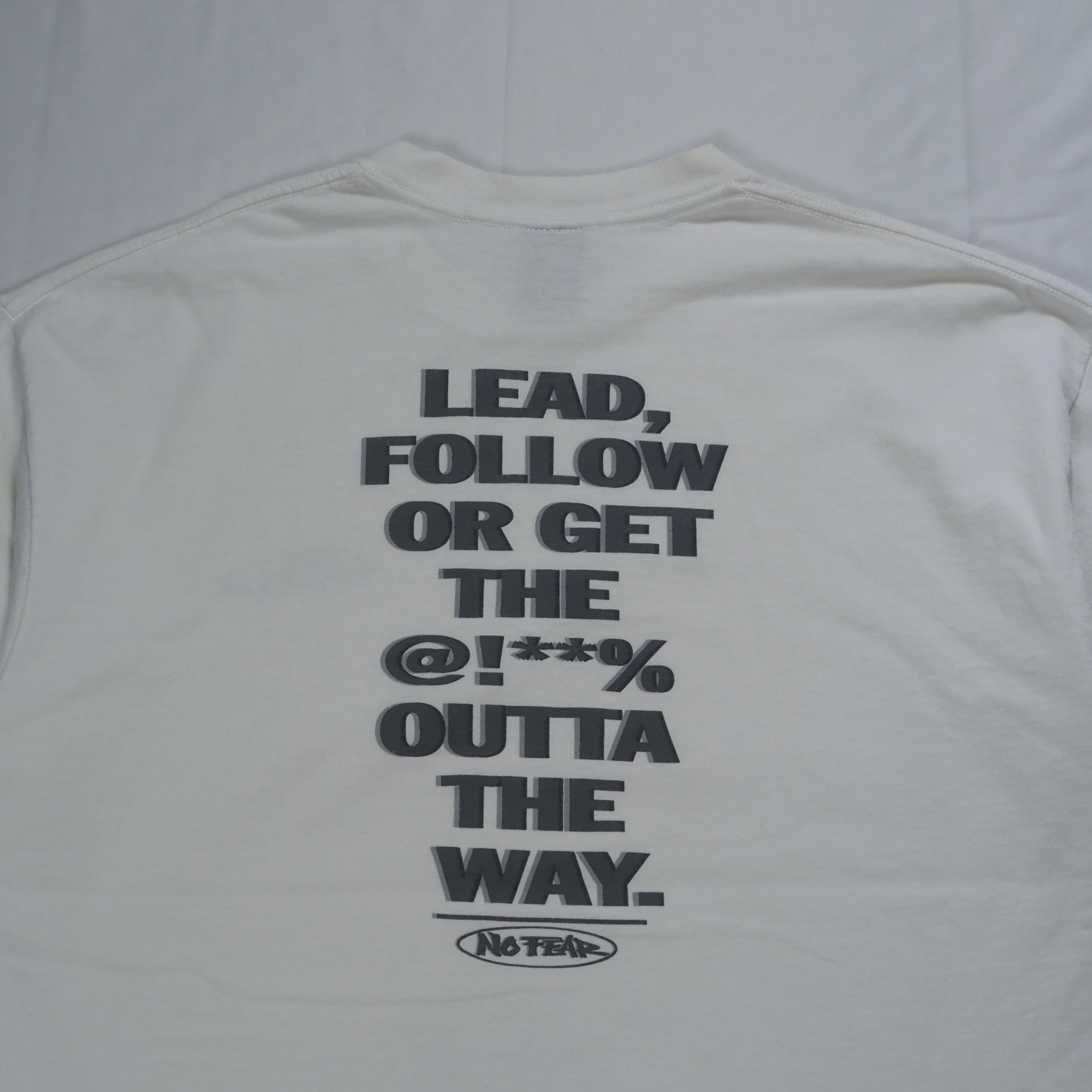 90’s No Fear Tシャツ XL ホワイト の画像 2