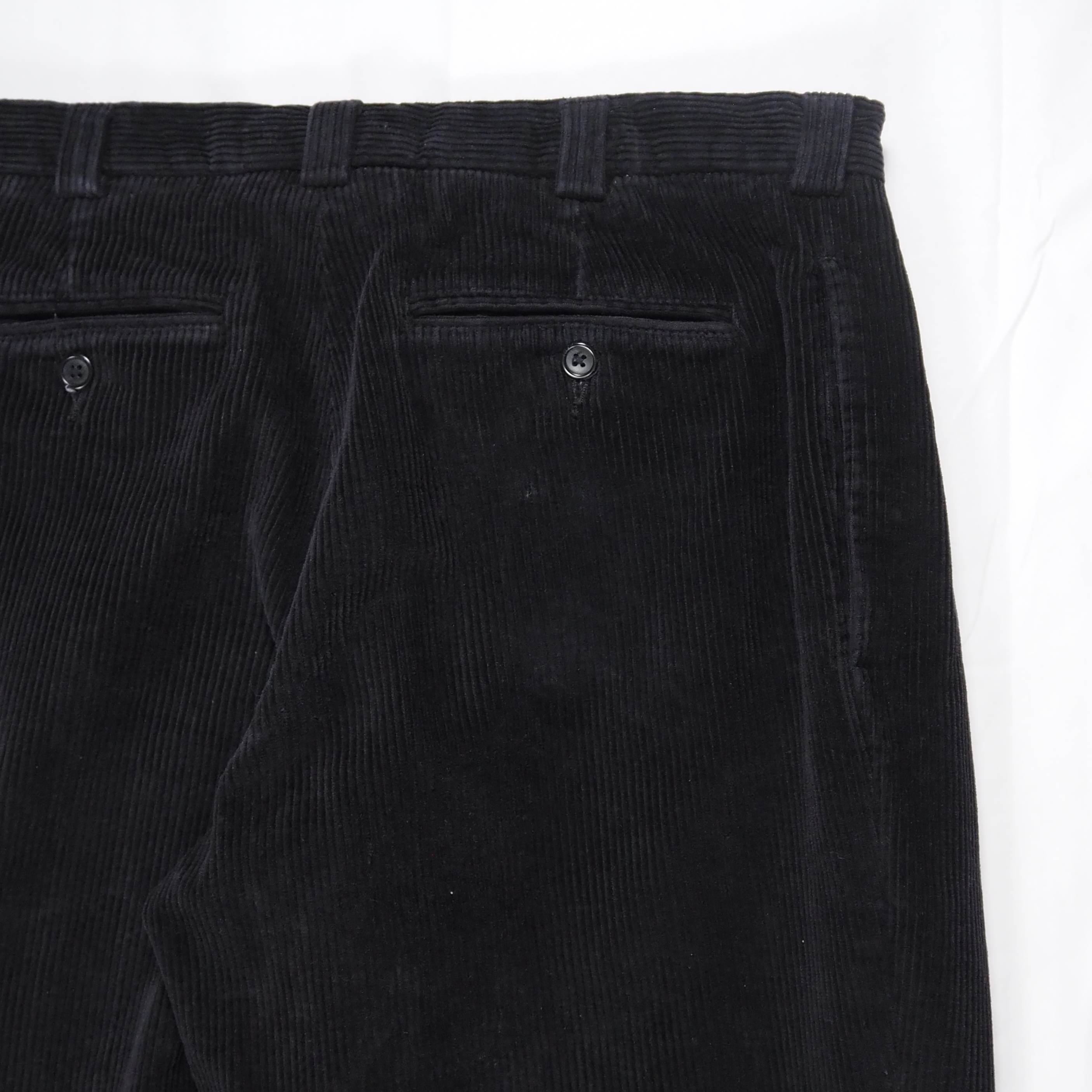 90’s Perry Ellis 太畝コーデュロイパンツ ブラック 32×30 の画像 11